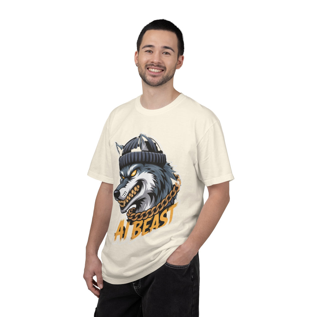 AI BEAST  "Wolf Byte Syndicate " Unisex Garment-Dyed T-shirt