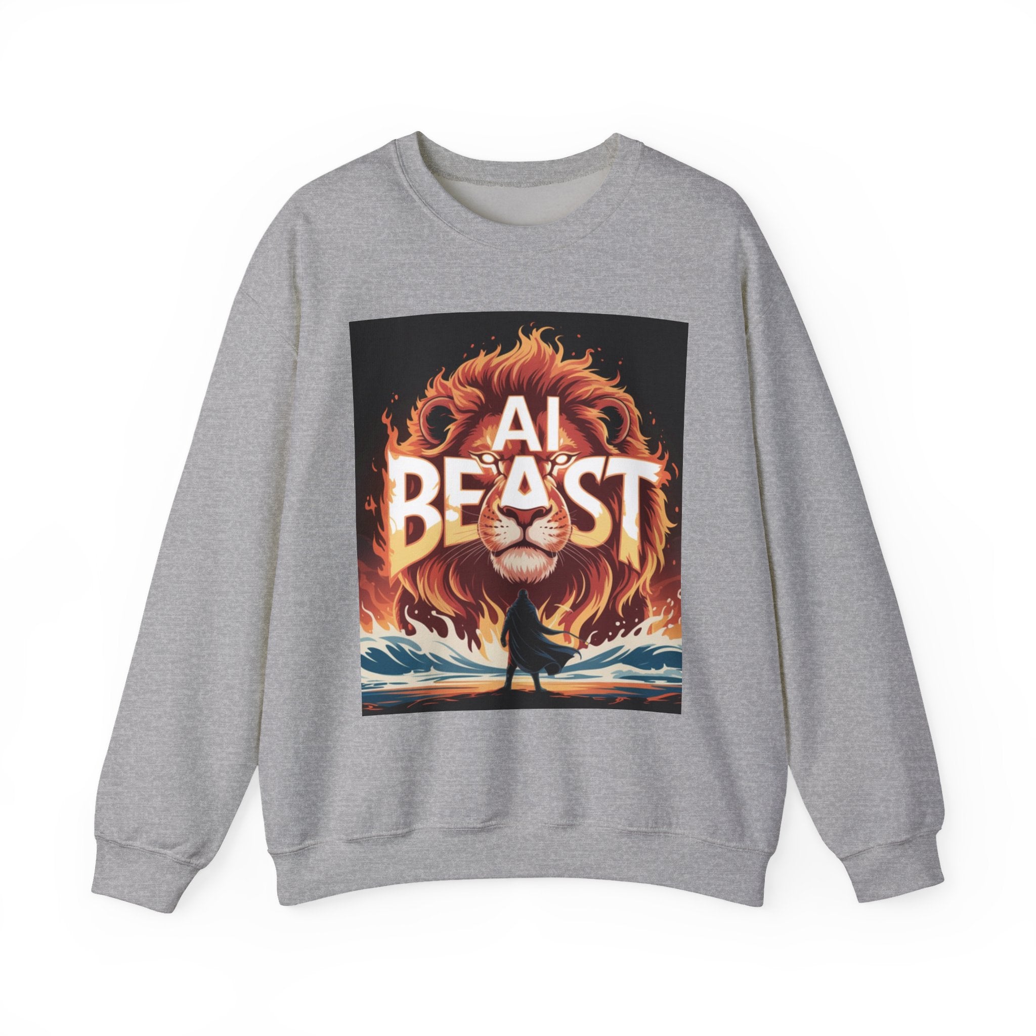 AI BEAST “Majestic Upload” Unisex Heavy Blend™ Crewneck Sweatshirt