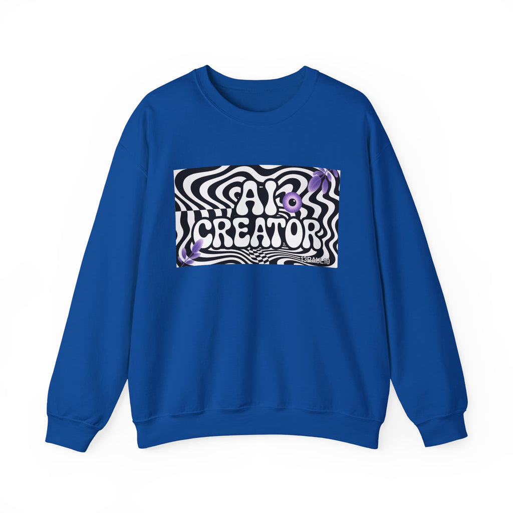 AI Creator  "Optic Loop" Unisex Heavy Blend™ Crewneck Sweatshirt
