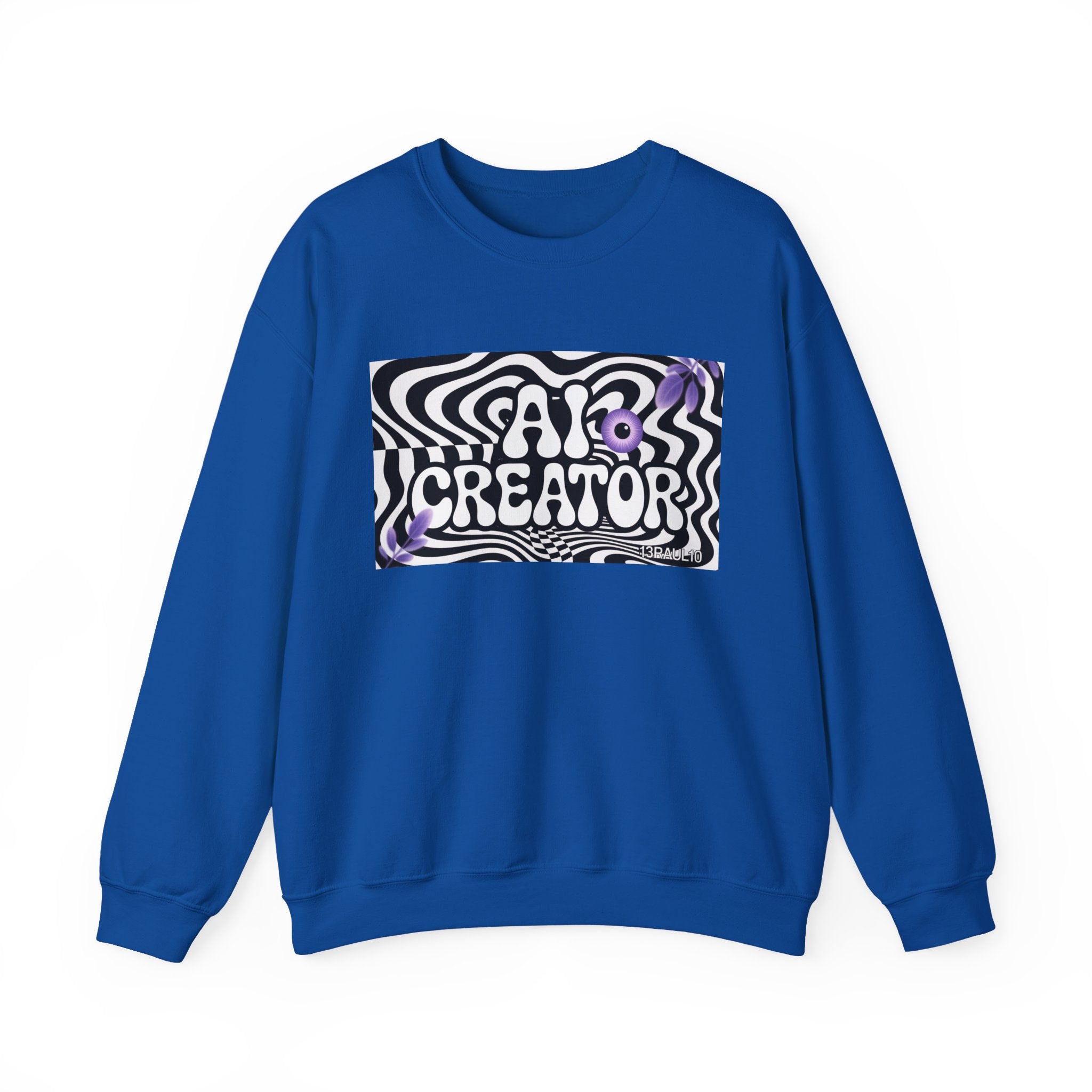 AI Creator  "Optic Loop" Unisex Heavy Blend™ Crewneck Sweatshirt