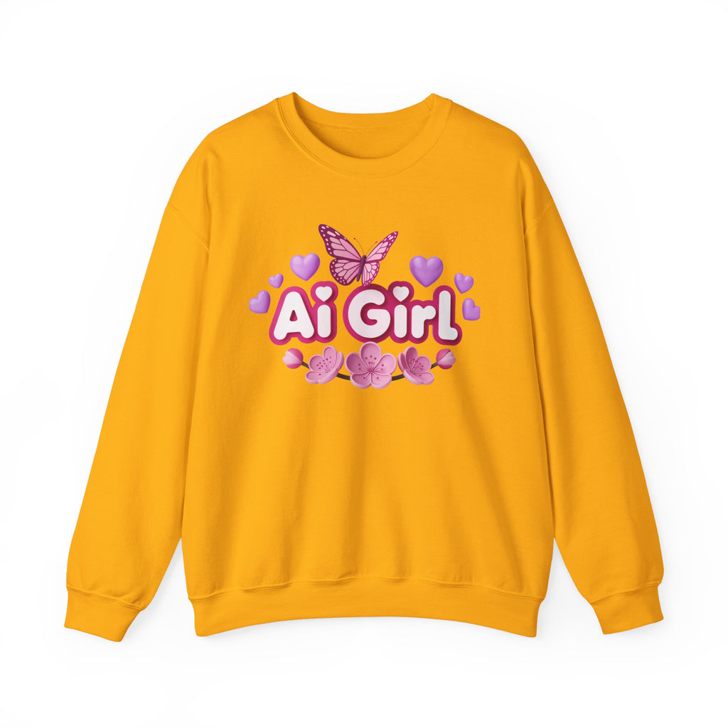 Ai Girl  "Cyber Cutie" Unisex Heavy Blend™ Crewneck Sweatshirt