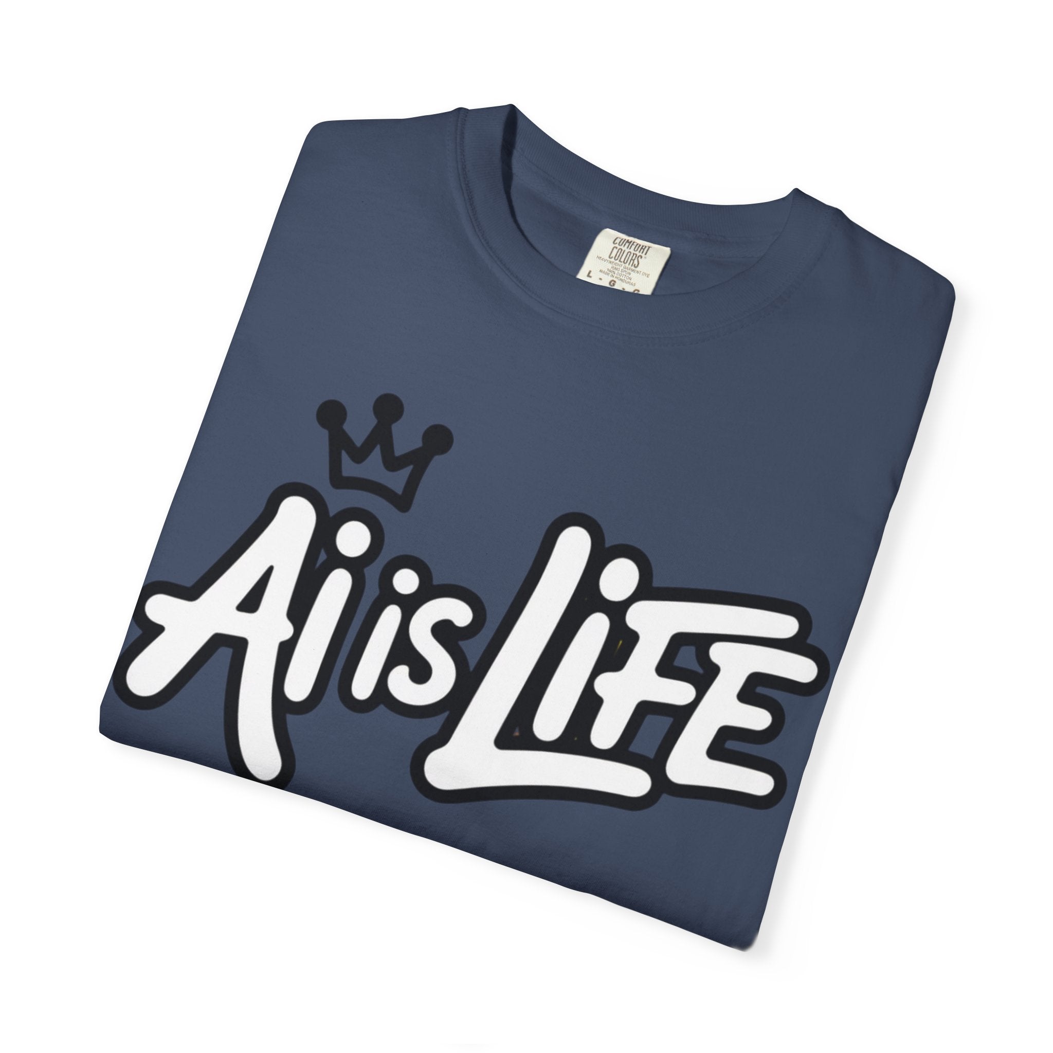 Ai is Life  "Crown Circuit" Unisex Garment-Dyed T-shirt