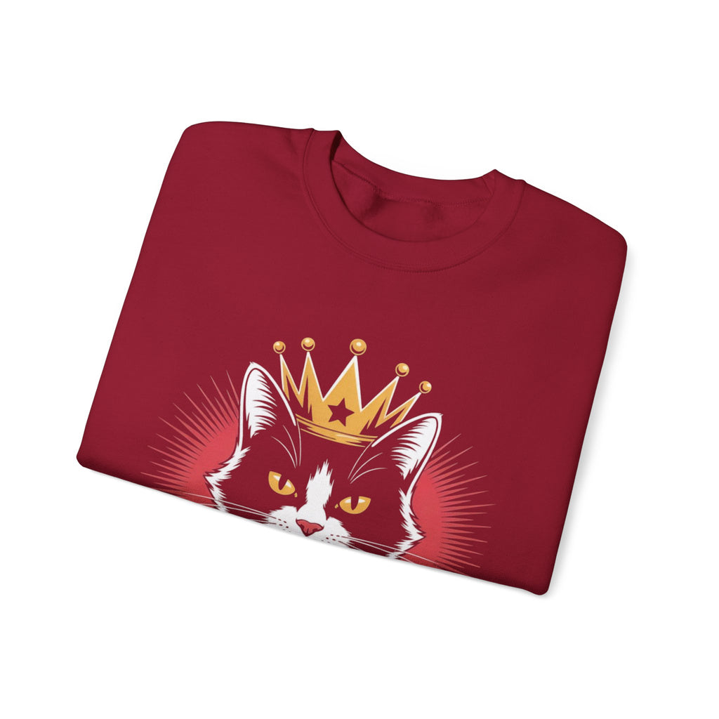 AI King  "Glitch Monarch" Unisex Heavy Blend™ Crewneck Sweatshirt