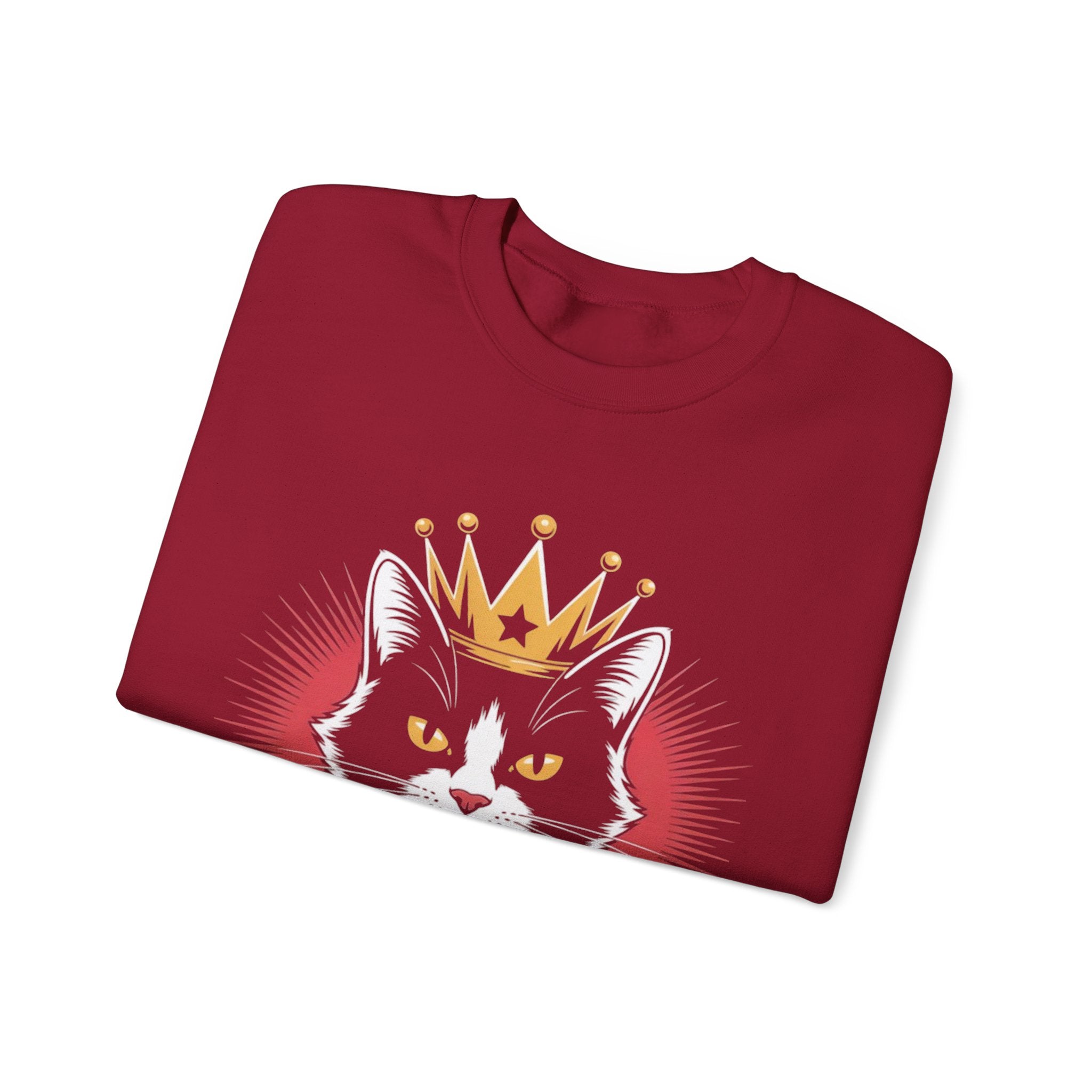 AI King  "Glitch Monarch" Unisex Heavy Blend™ Crewneck Sweatshirt