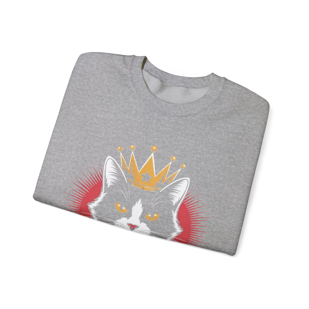 AI King  "Glitch Monarch" Unisex Heavy Blend™ Crewneck Sweatshirt