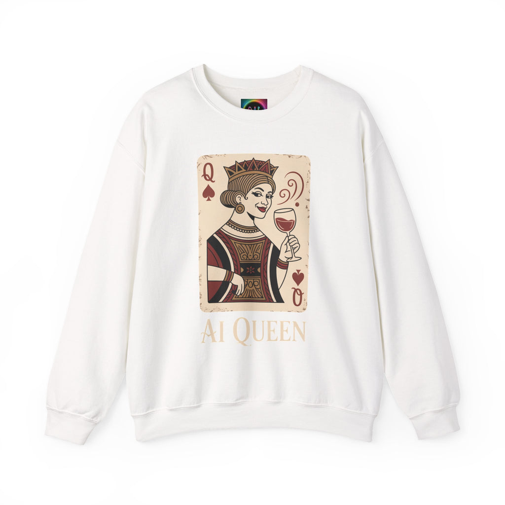 AI Queen "ROYAL ALGORITHM"  Unisex Heavy Blend Crewneck Sweatshirt