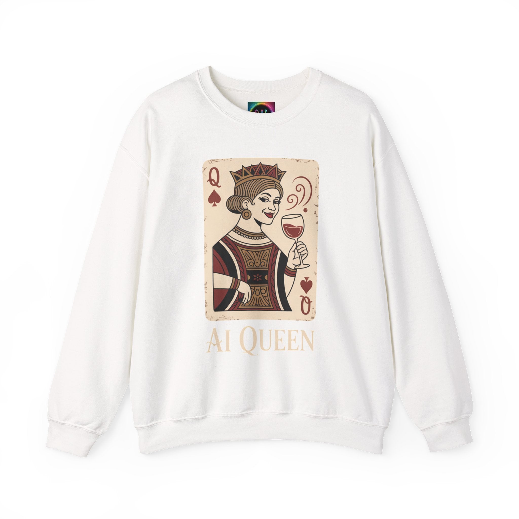 AI Queen "ROYAL ALGORITHM"  Unisex Heavy Blend Crewneck Sweatshirt