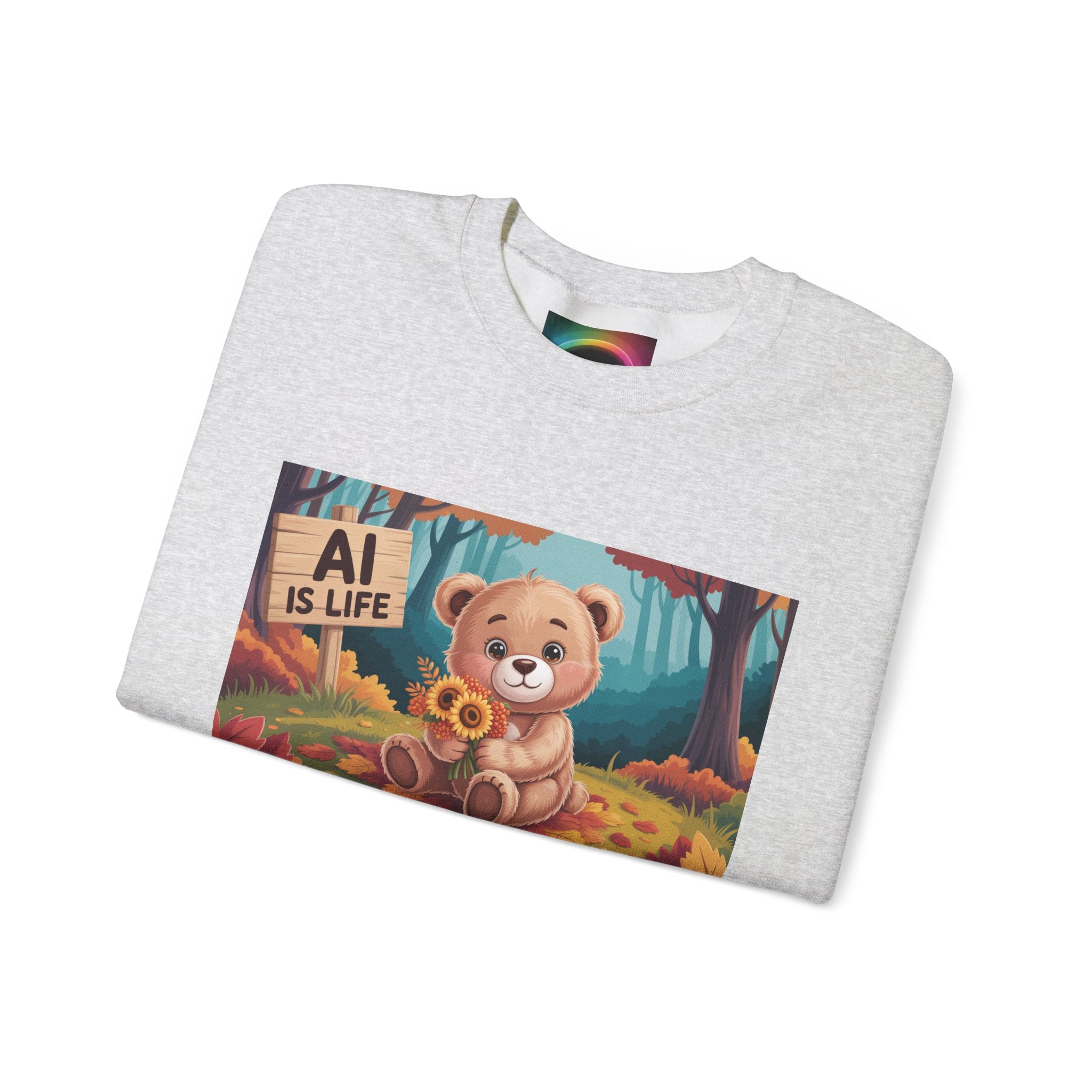 AI IS LIFE  " Cuddle Code "   Unisex Heavy Blend™ Crewneck Sweatshirt