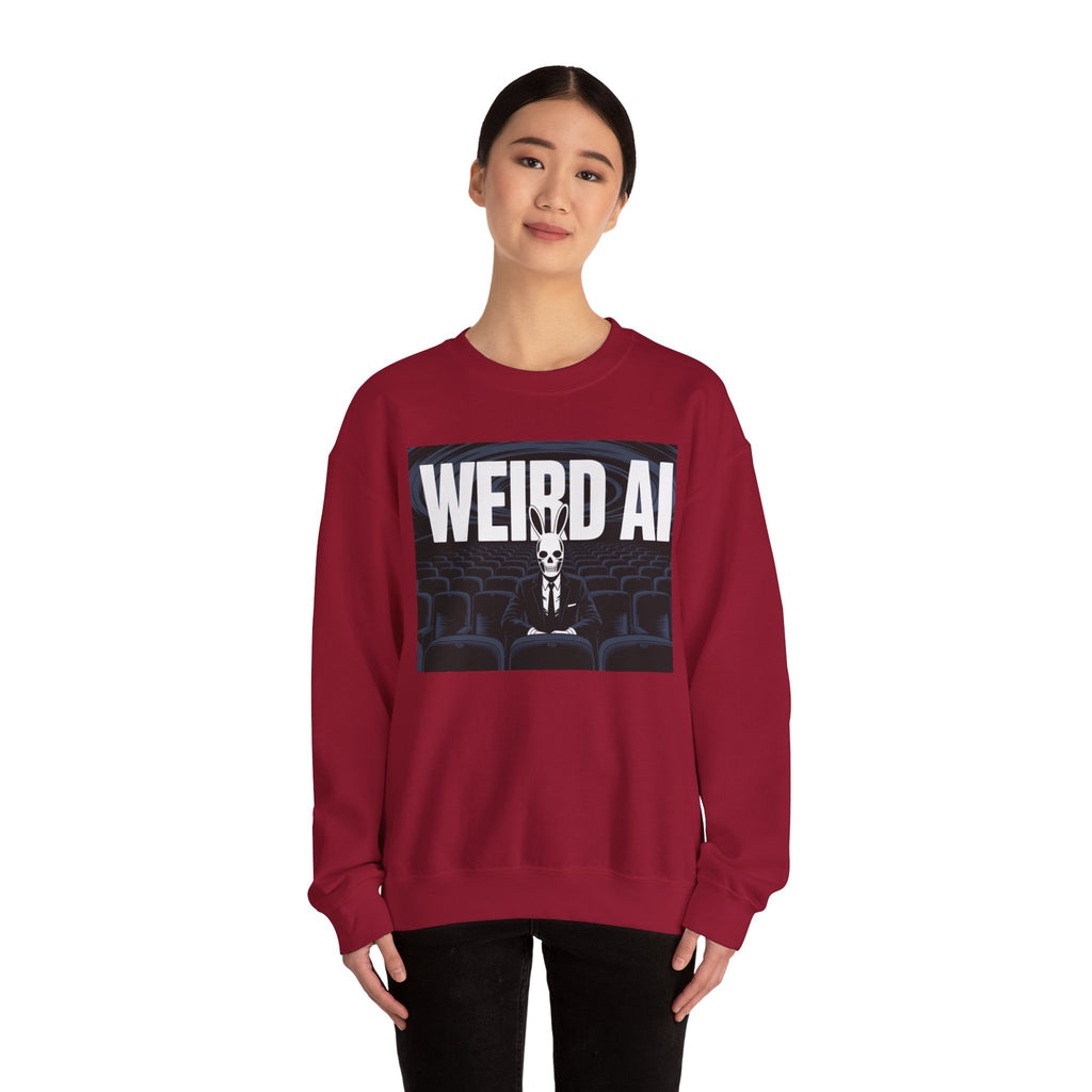 WEIRD AI " Backrooms Theater "  Unisex Heavy Blend™ Crewneck Sweatshirt