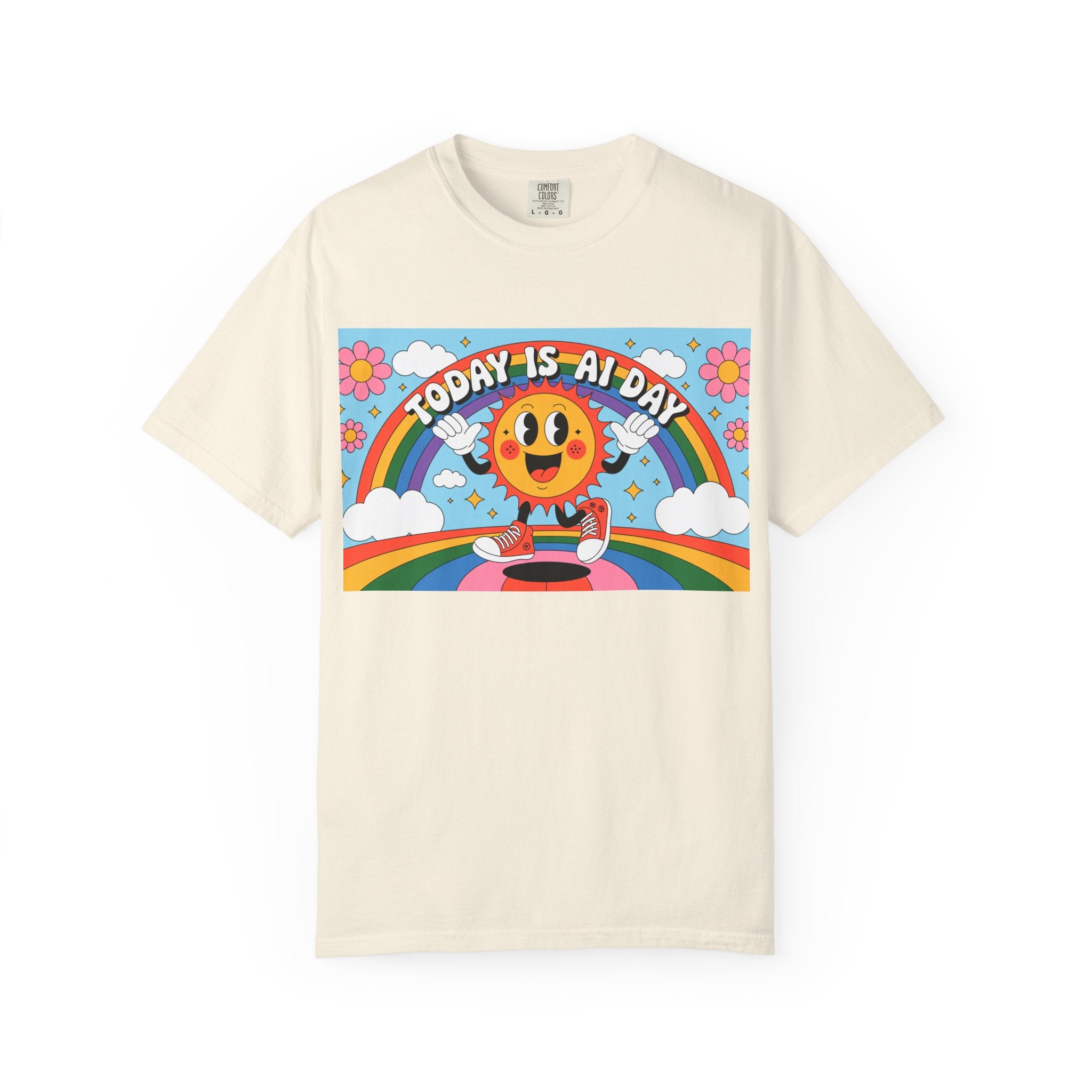 Today Is AI Day  "Sunshine Circuit" Unisex Garment-Dyed T-shirt