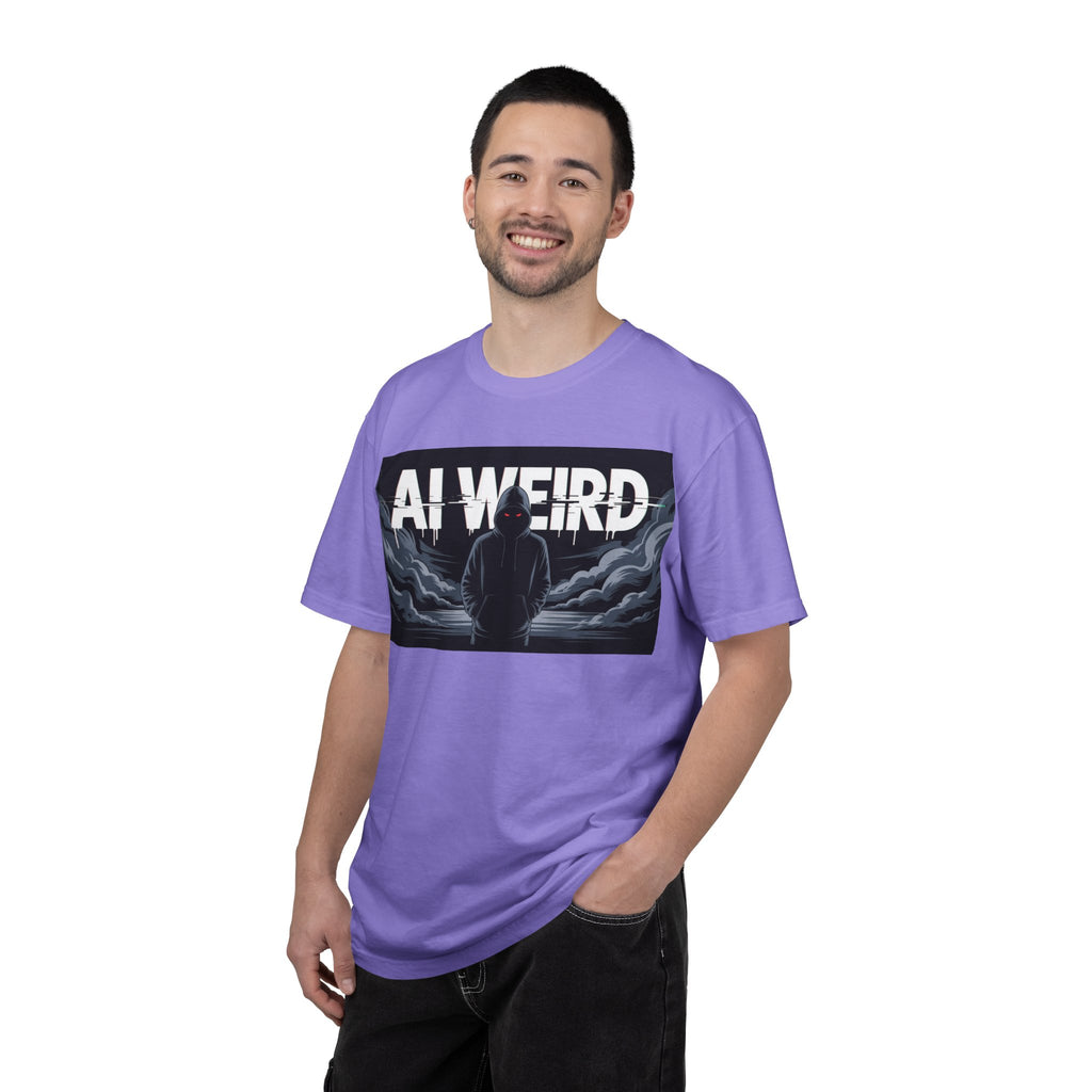 AI WEIRD – “DARK DATA ENTITY” Unisex Garment-Dyed T-shirt
