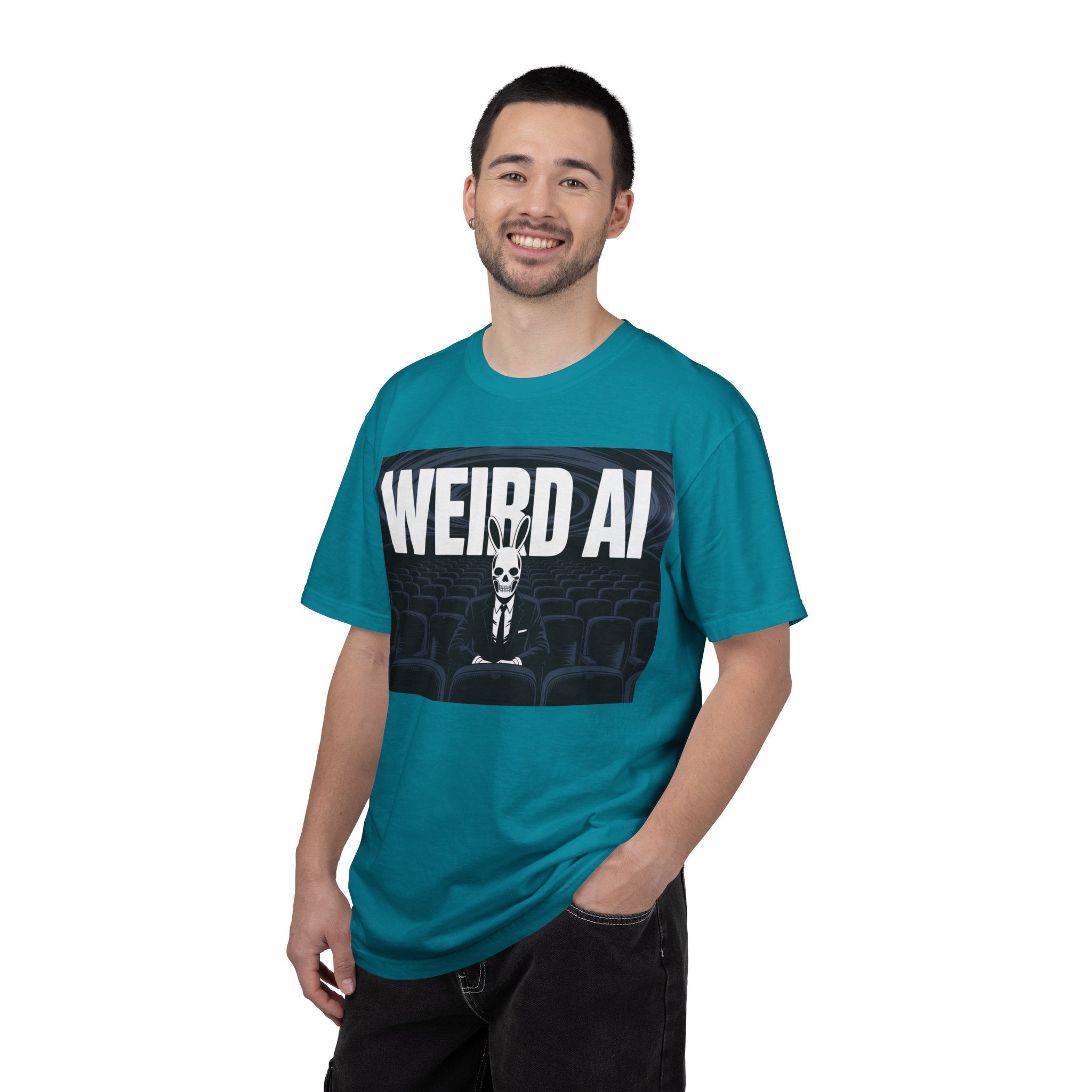 WEIRD AI  " Backrooms Theater " Unisex Garment-Dyed T-shirt