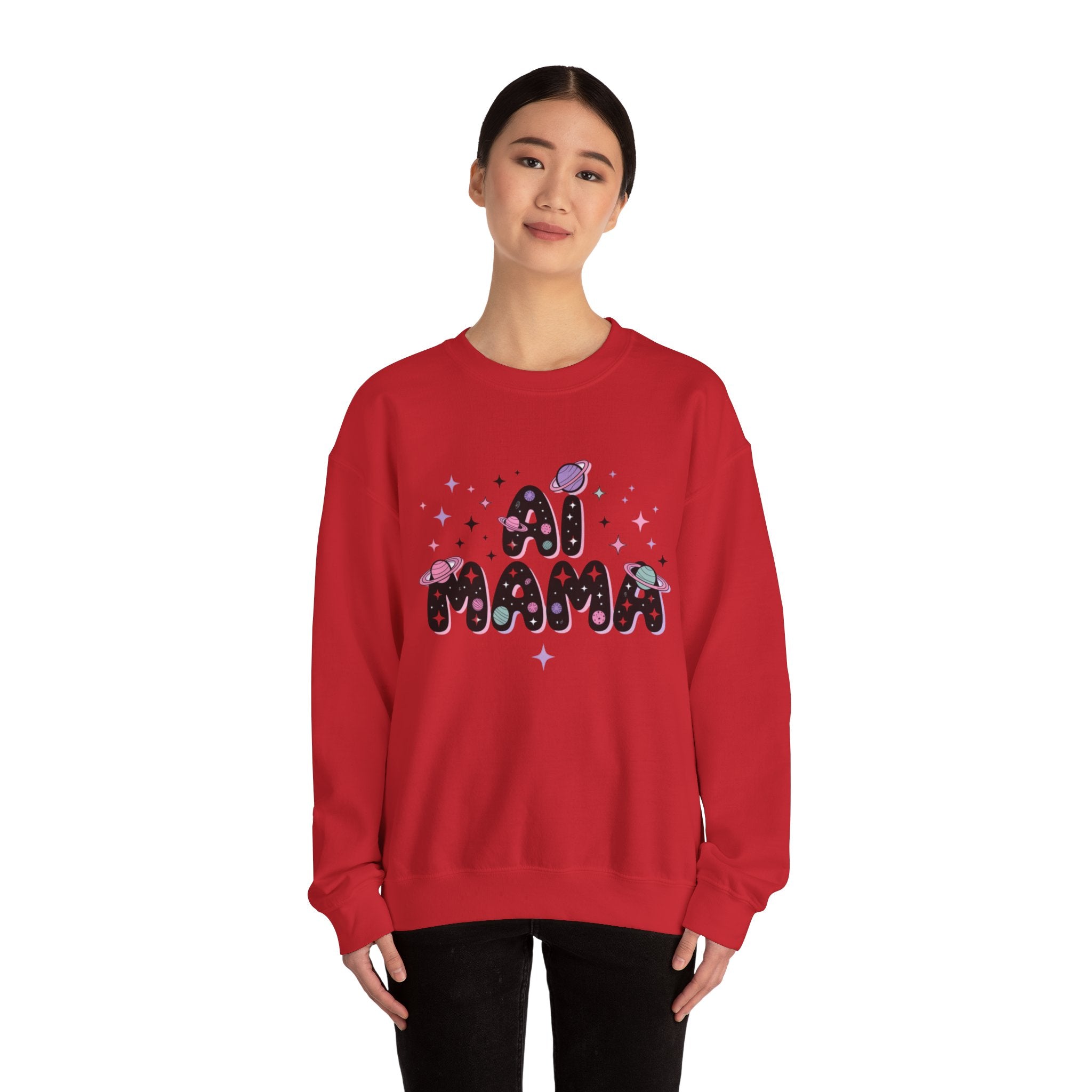 AI Mama "Digital Daydreamer" Unisex Heavy Blend™ Crewneck Sweatshirt