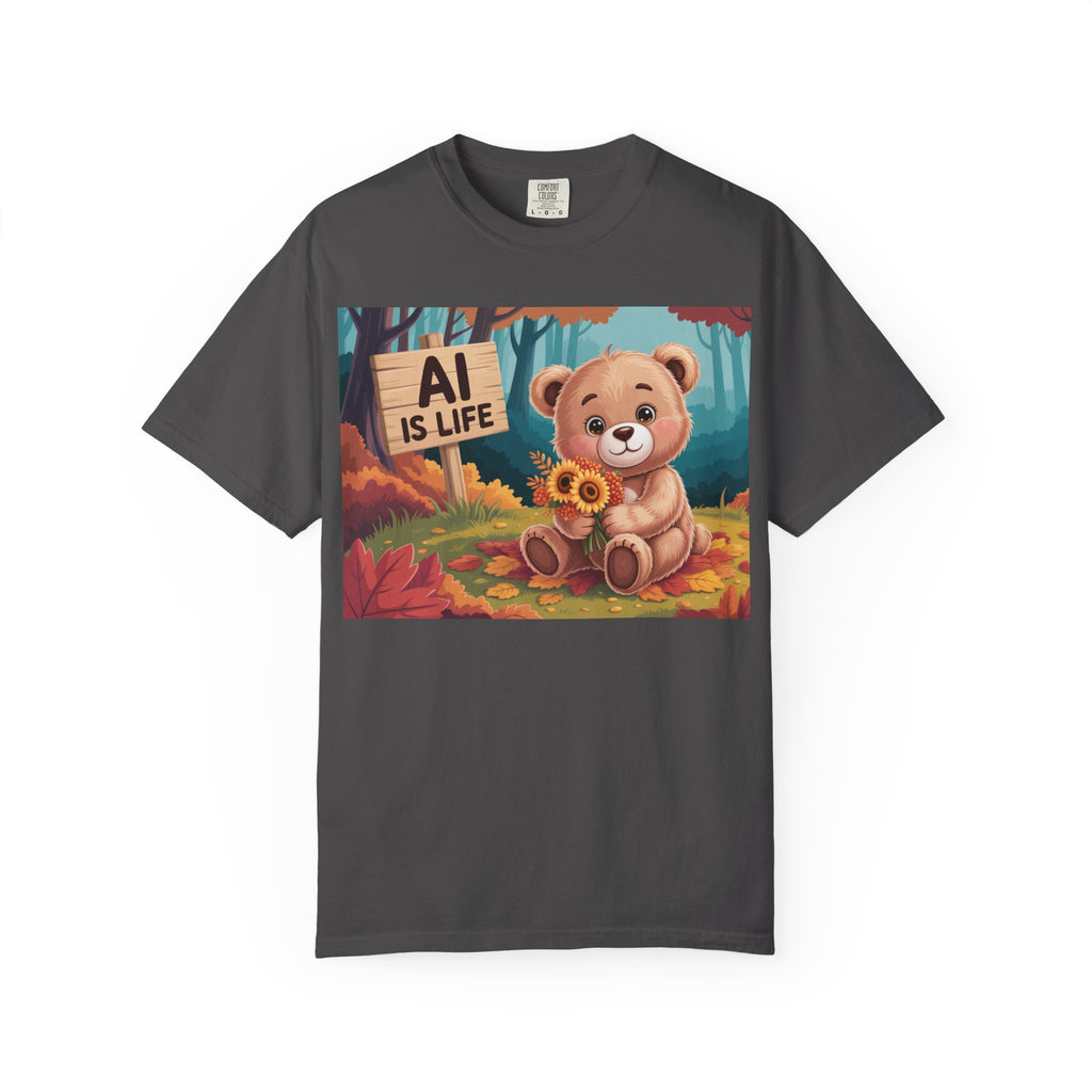 AI IS LIFE  " Cuddle Code "  Unisex Garment-Dyed T-shirt