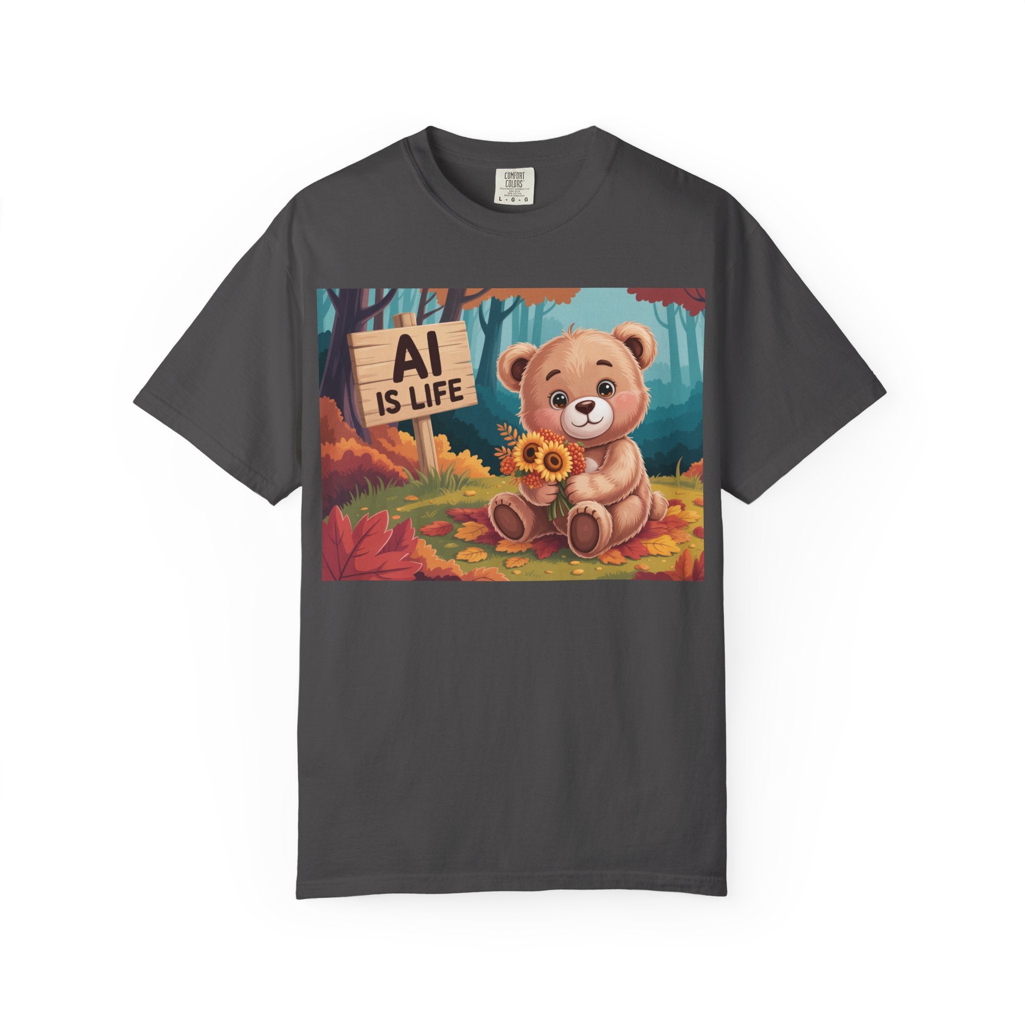 AI IS LIFE  " Cuddle Code "  Unisex Garment-Dyed T-shirt