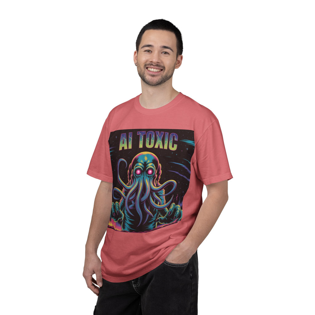 AI TOXIC  "Data Overlord" Unisex Garment-Dyed T-shirt