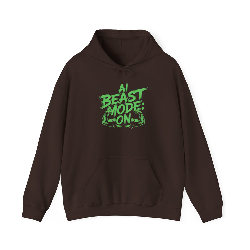 AI BEAST MODE: ON “DIGITAL HULK ENERGY” Unisex Heavy Blend™ Hooded Sweatshirt