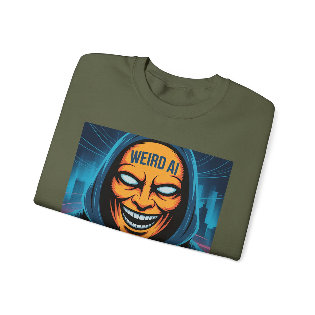 Weird AI "Masked Mode" Unisex Heavy Blend™ Crewneck Sweatshirt