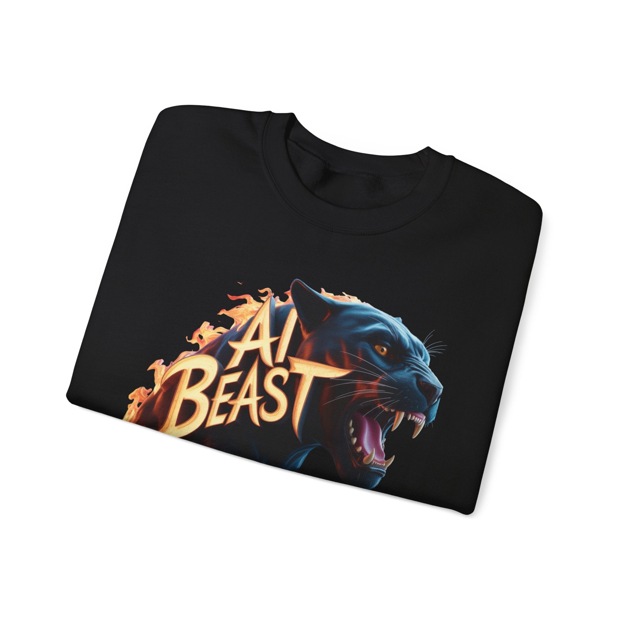 AI BEAST  "Wildfire Algorithm" Unisex Heavy Blend™ Crewneck Sweatshirt
