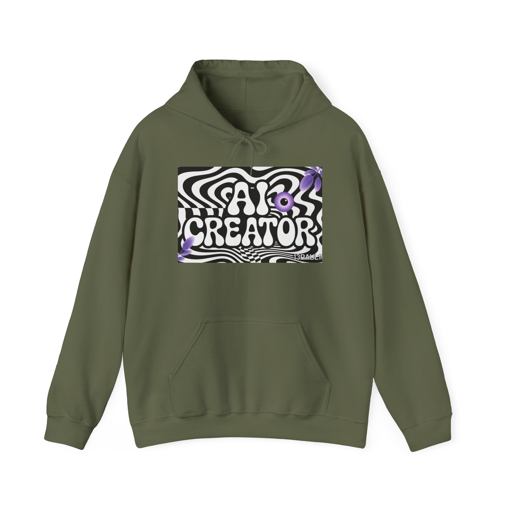 AI Creator  "Optic Loop" Unisex Heavy Blend™ Hooded Sweatshirt