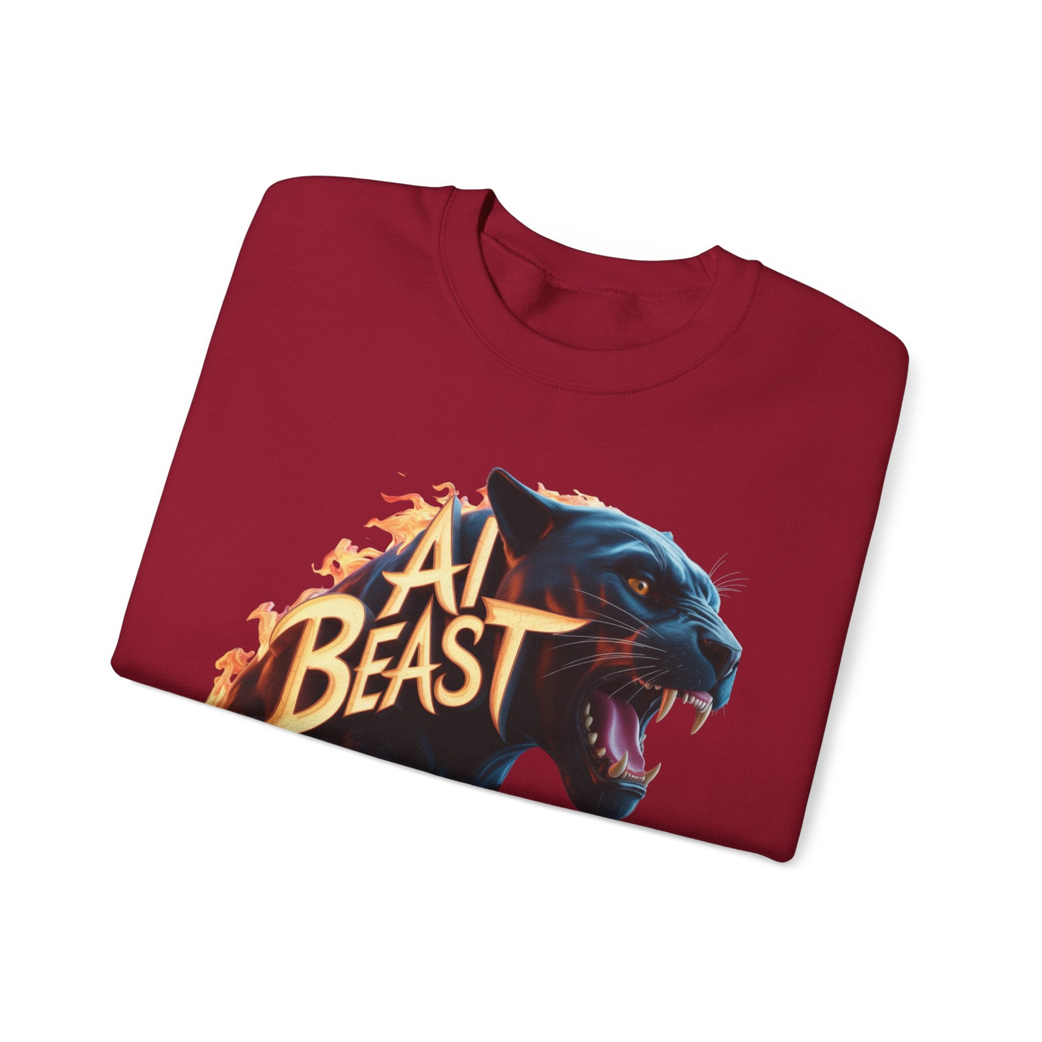 AI BEAST  "Wildfire Algorithm" Unisex Heavy Blend™ Crewneck Sweatshirt