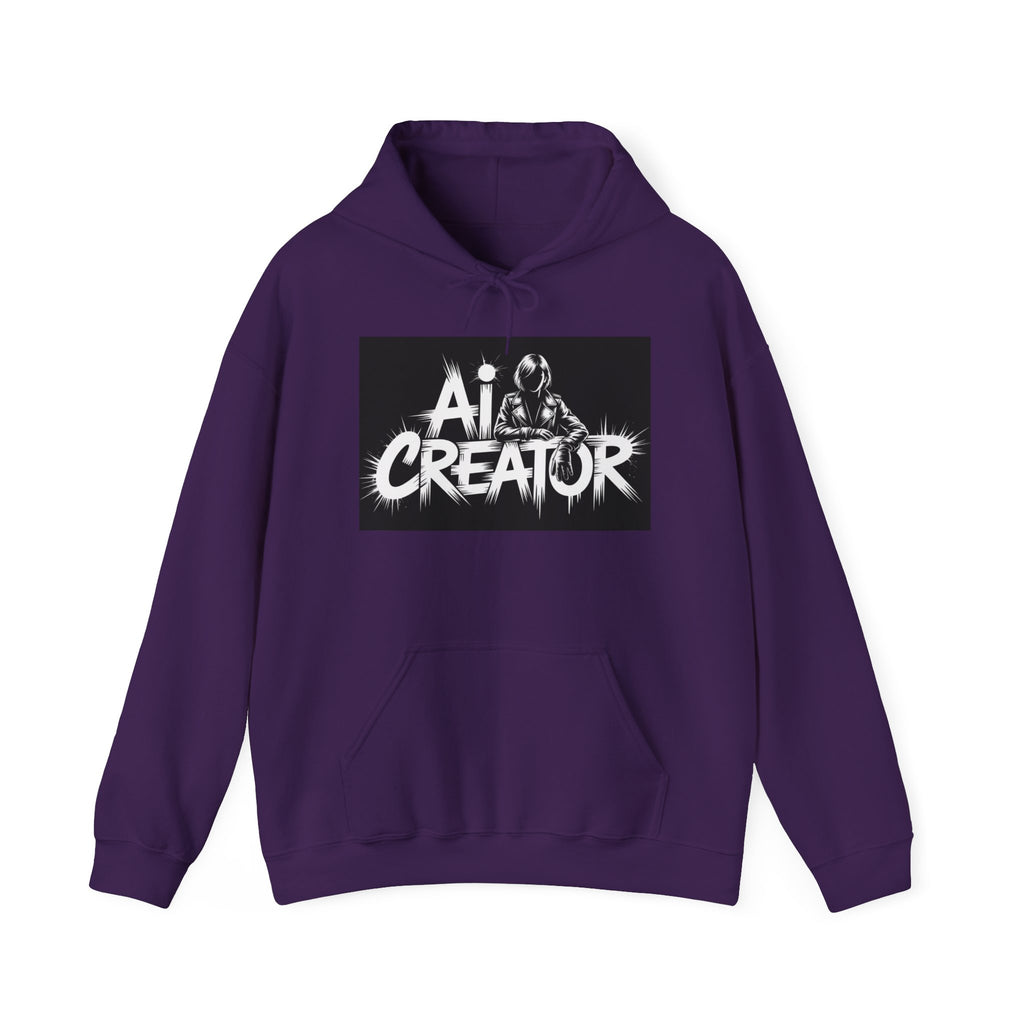 AI Creator  "Digital Rebel" Unisex Heavy Blend™ Hooded Sweatshirt