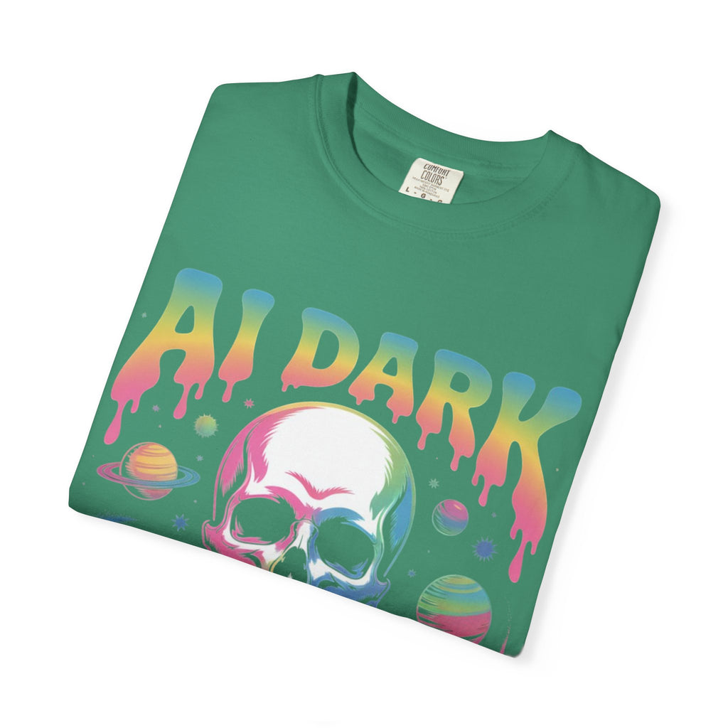 AI DARK “Death of Data” Unisex Garment-Dyed T-shirt