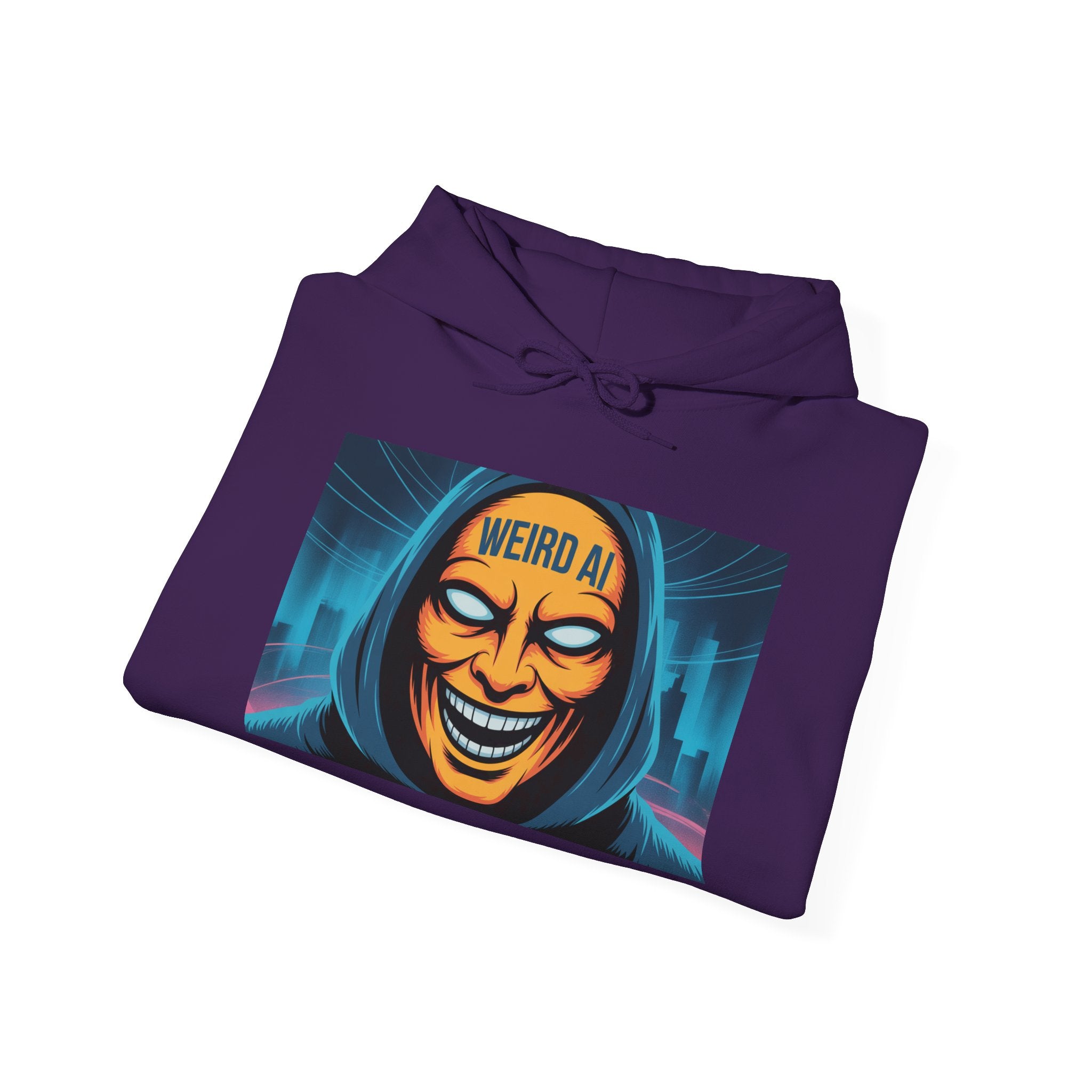 Weird AI "Masked Mode" Unisex Heavy Blend™ Hooded Sweatshirt