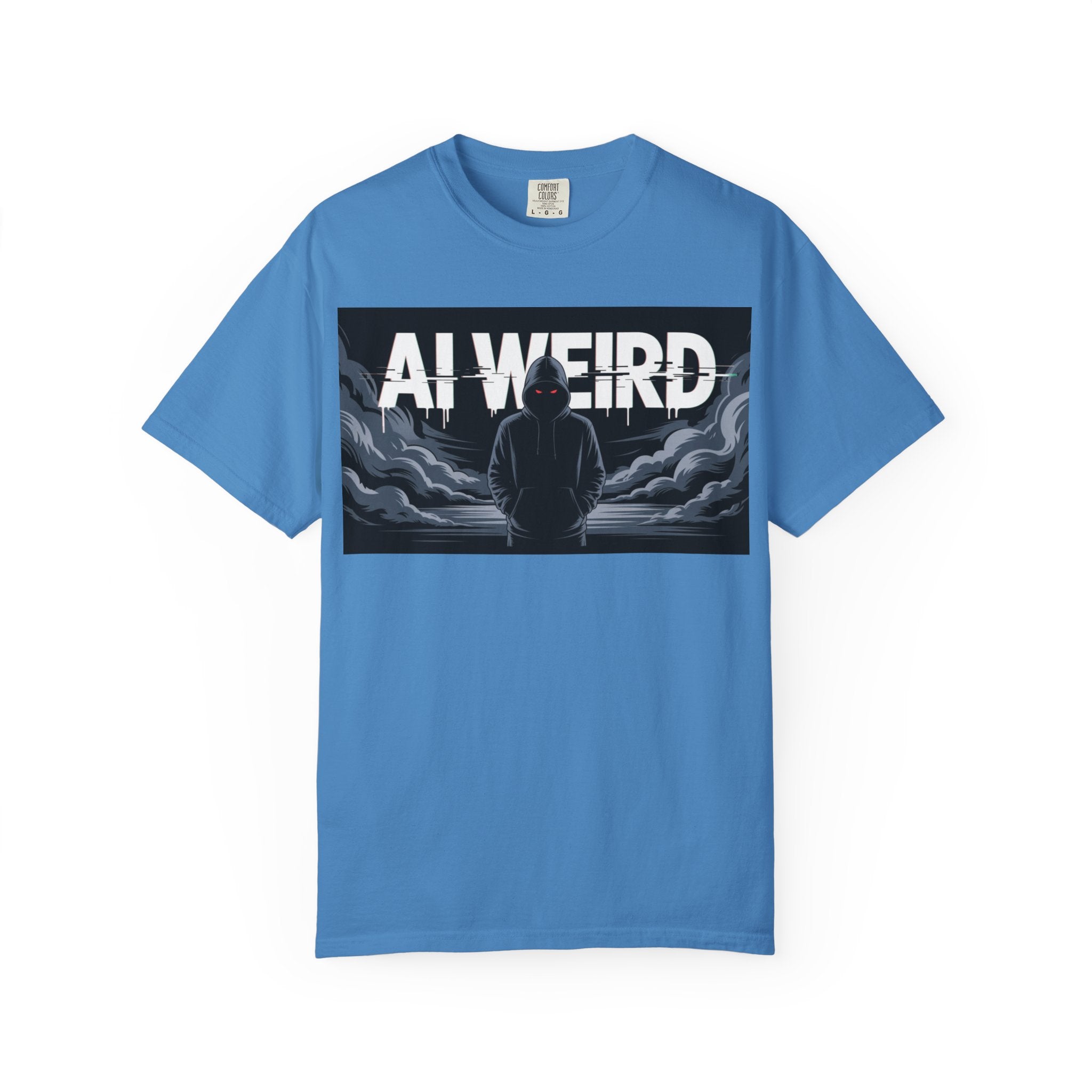 AI WEIRD – “DARK DATA ENTITY” Unisex Garment-Dyed T-shirt