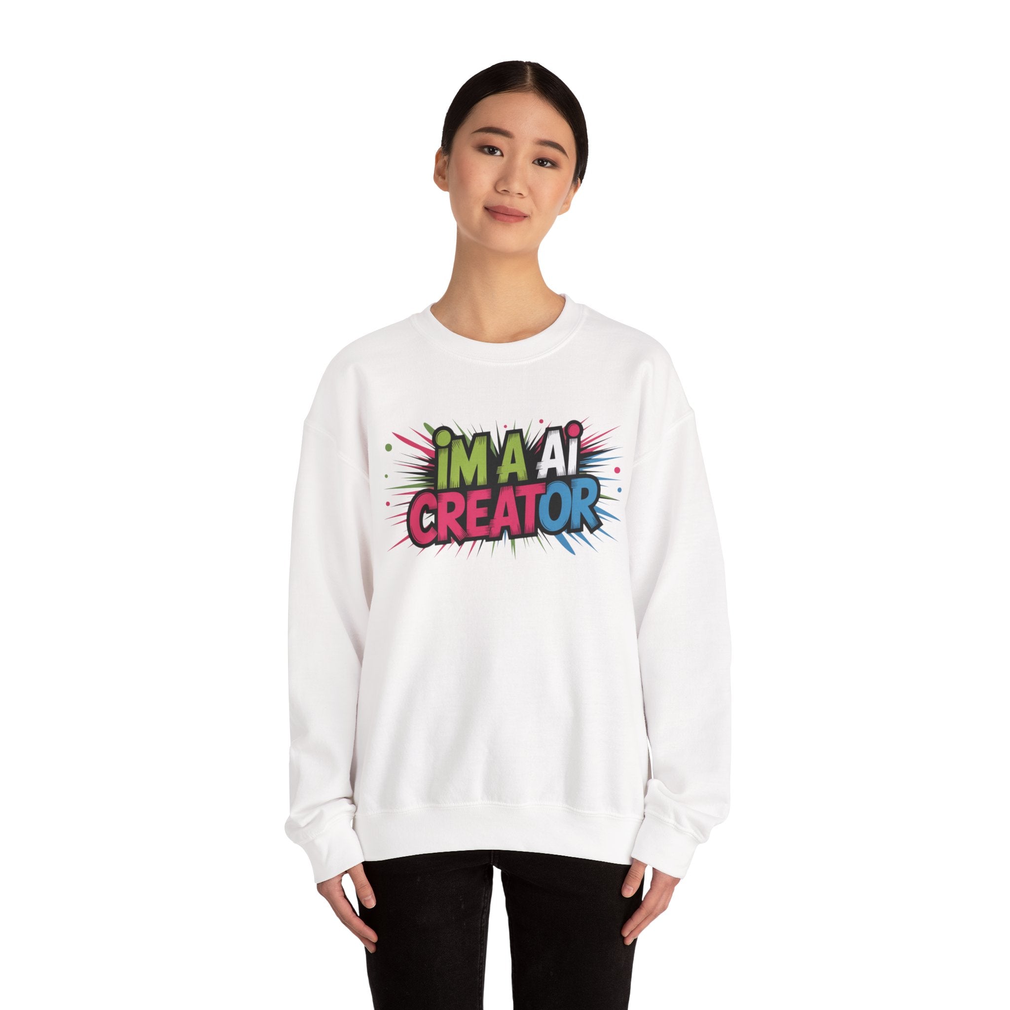 AI Creator  "Code Splash" Unisex Heavy Blend™ Crewneck Sweatshirt