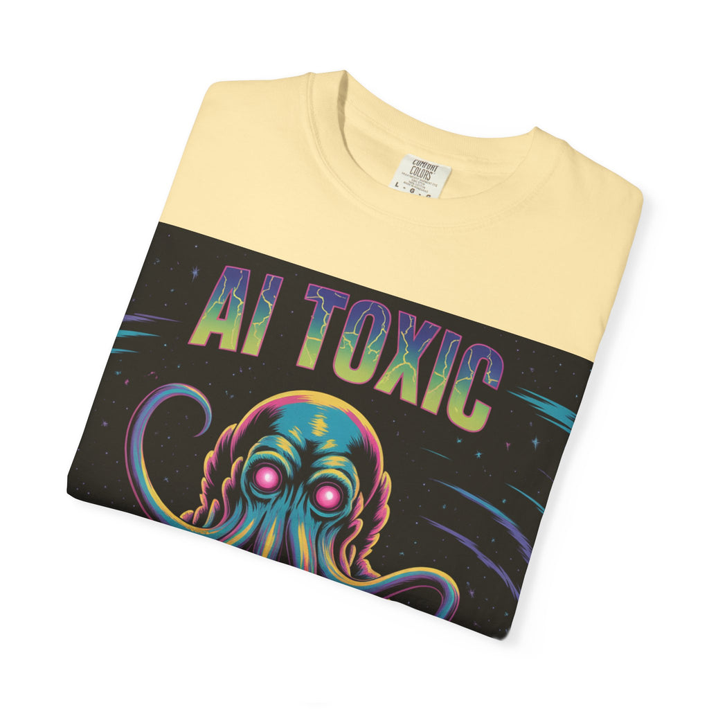 AI TOXIC  "Data Overlord" Unisex Garment-Dyed T-shirt
