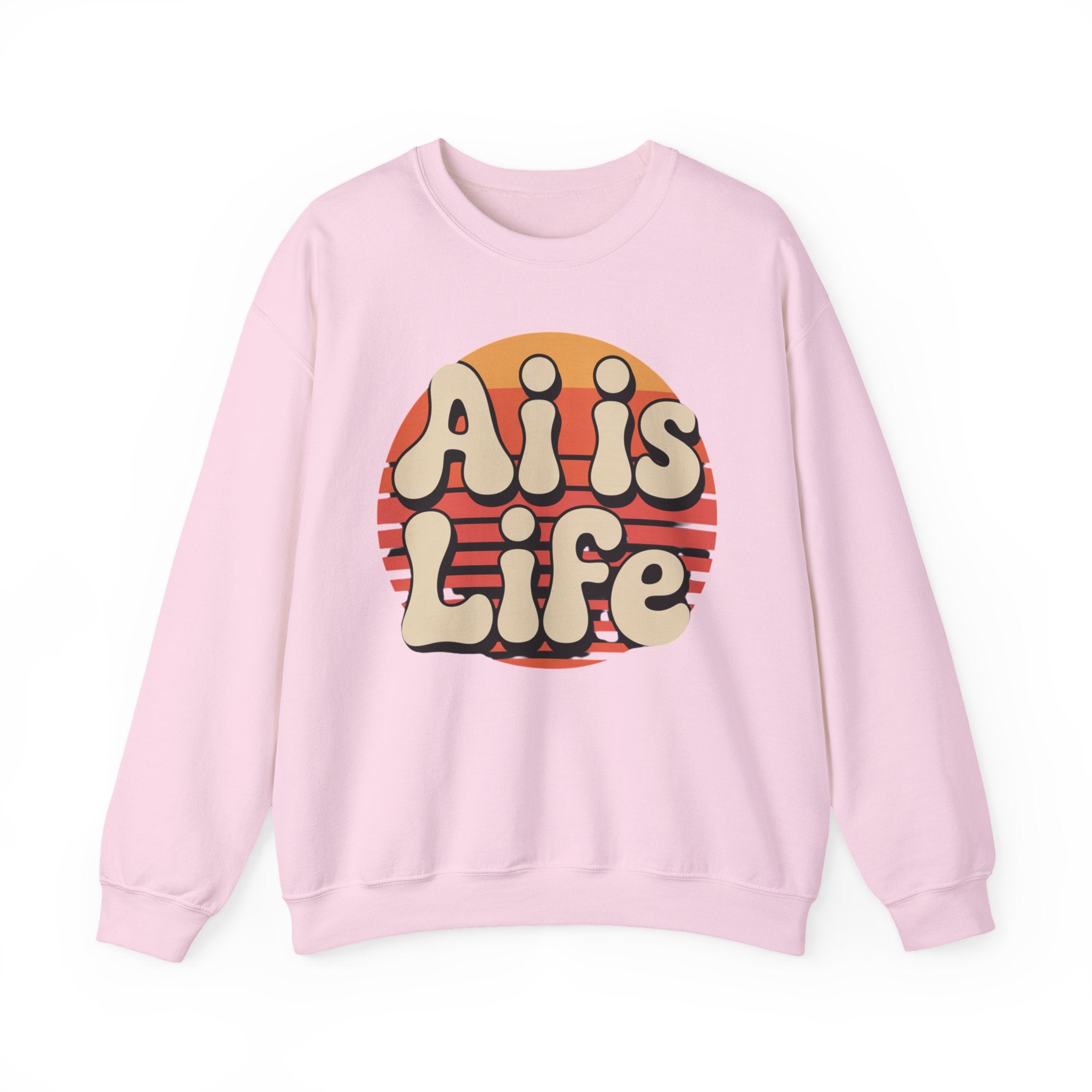 AI is Life "SUNSET CIRCUITRY" Unisex Heavy Blend™ Crewneck Sweatshirt