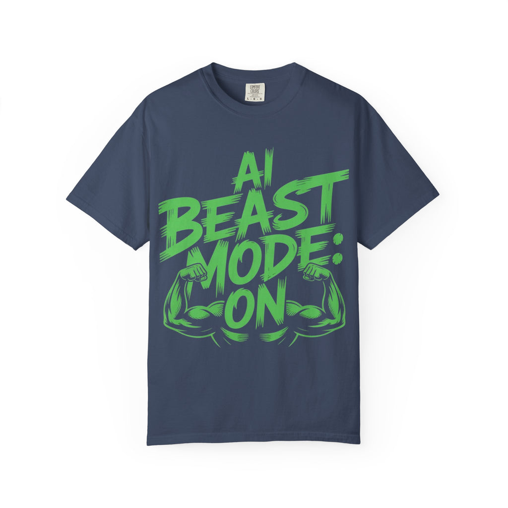AI BEAST MODE: ON “DIGITAL HULK ENERGY” Unisex Garment-Dyed T-shirt