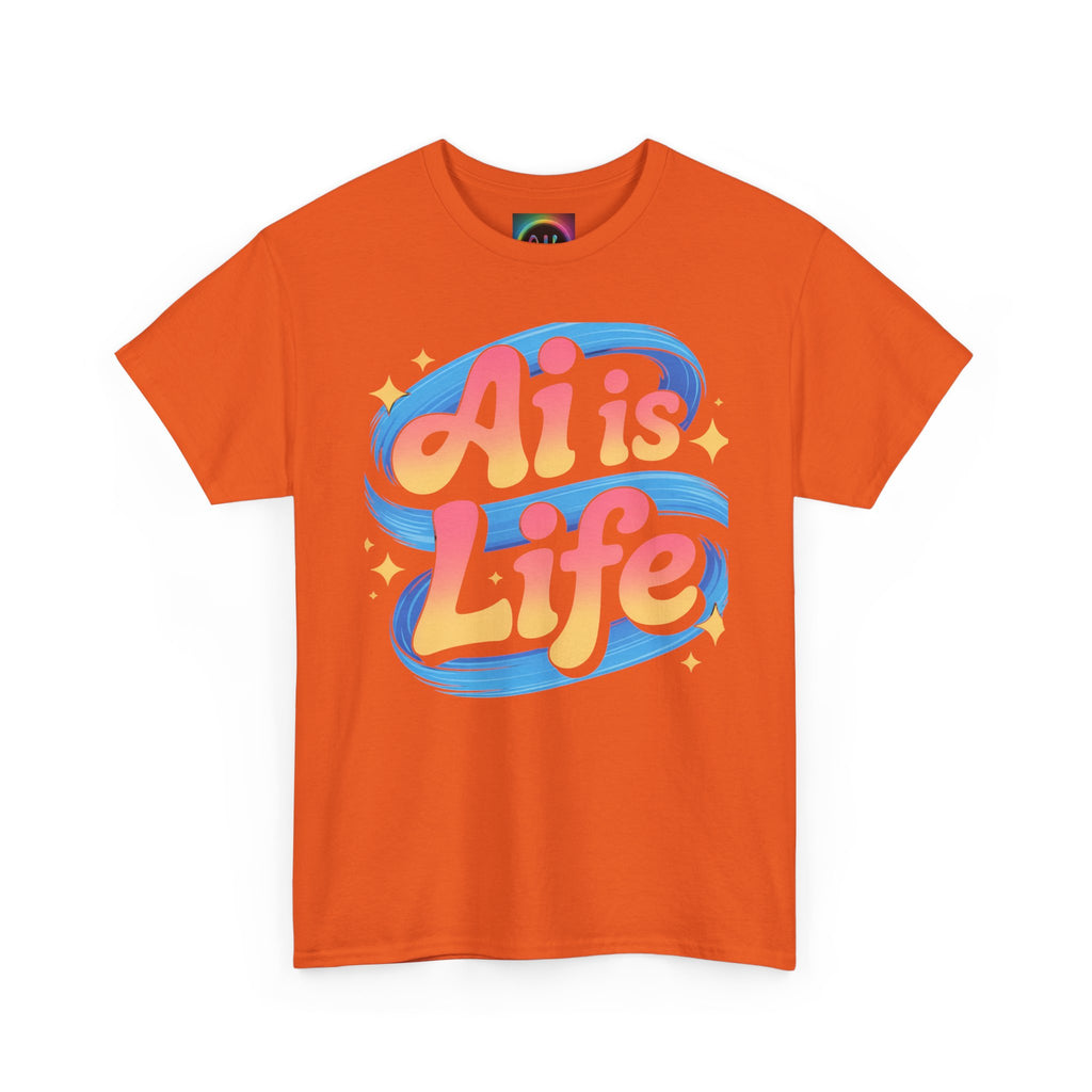 Al is Life "COSMIC SWIRL" — Colorful Retro Graphic Tee T‑Shirt