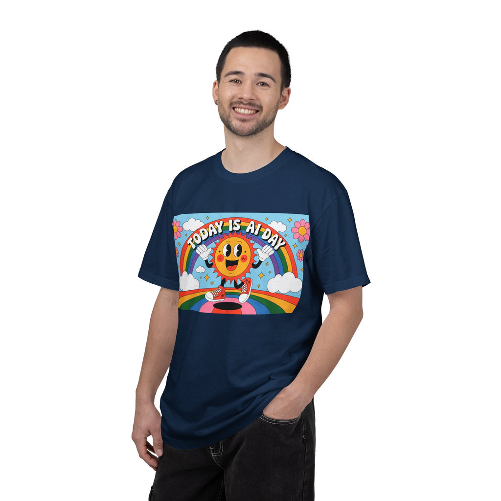 Today Is AI Day  "Sunshine Circuit" Unisex Garment-Dyed T-shirt