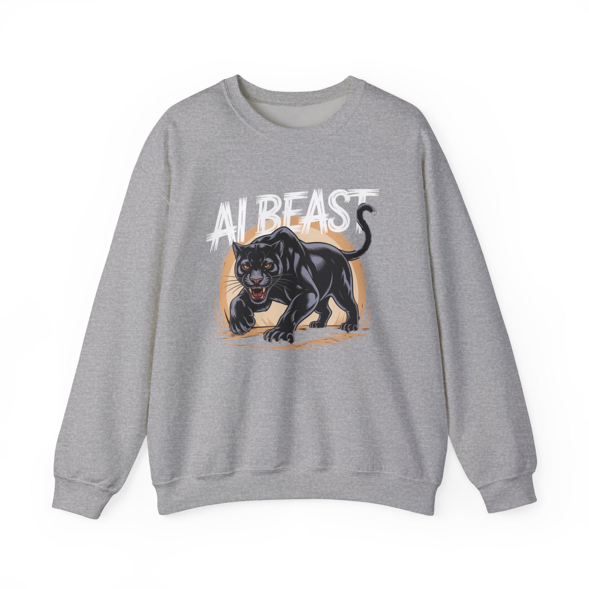 AI BEAST "Midnight Matrix" Unisex Heavy Blend™ Crewneck Sweatshirt