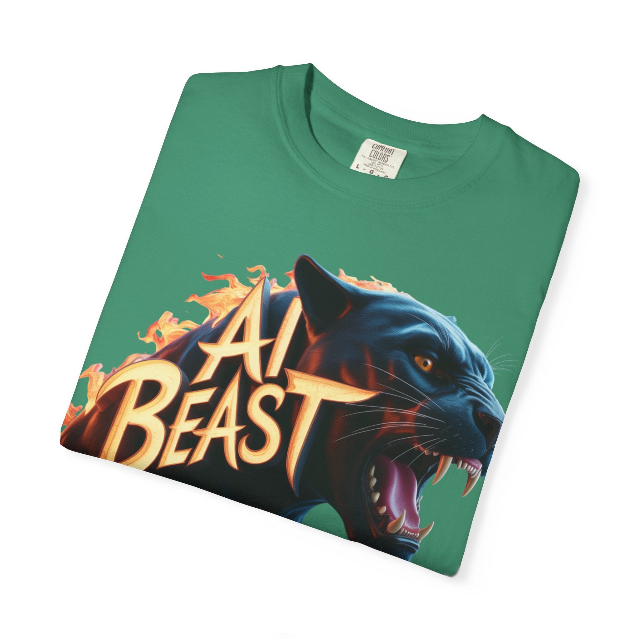 AI BEAST  "Wildfire Algorithm"  Unisex Garment-Dyed T-shirt