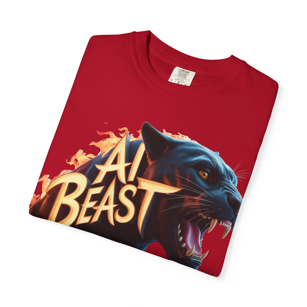 AI BEAST  "Wildfire Algorithm"  Unisex Garment-Dyed T-shirt