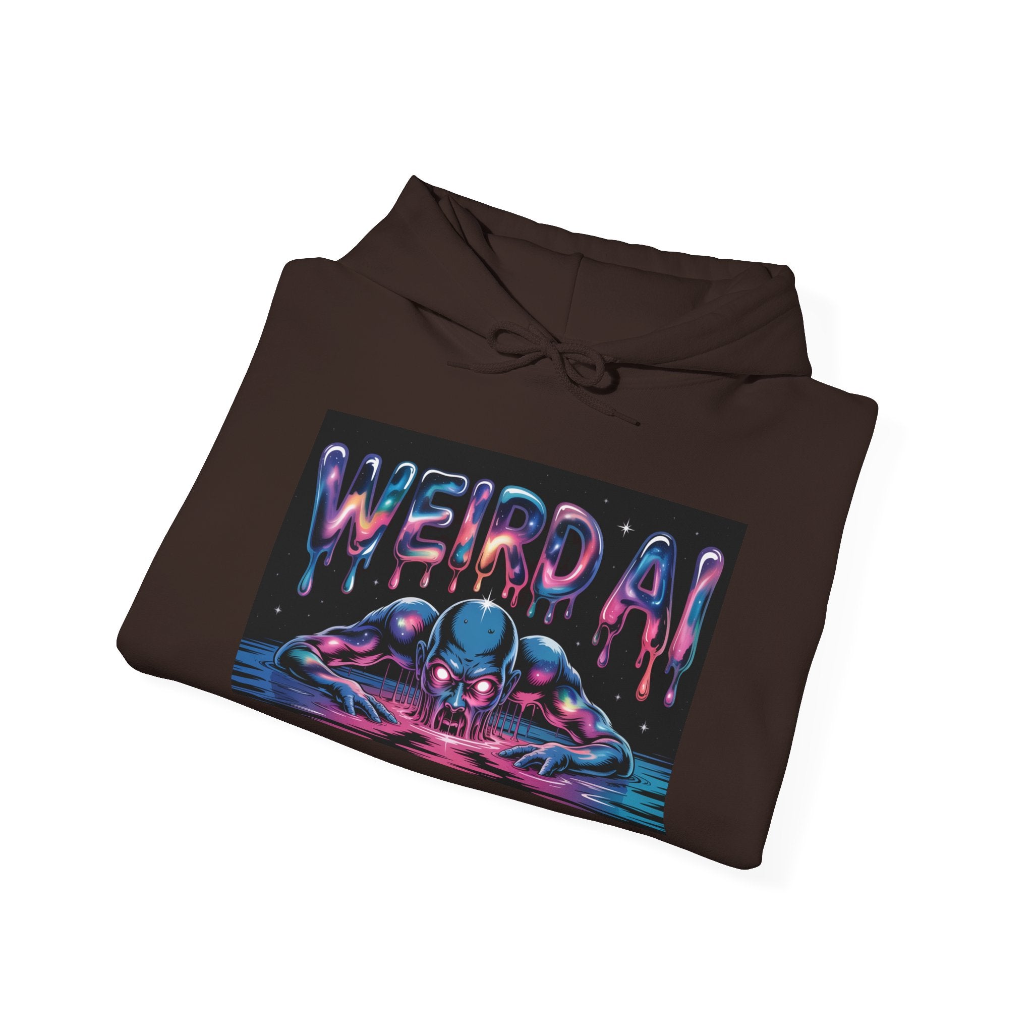 WEIRD AI  " Meltdown Matrix "  Unisex Heavy Blend™ Hoodie