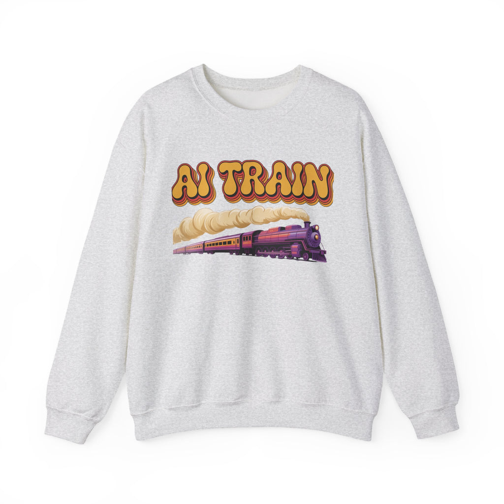 AI TRAIN  "Quantum Rail System" Unisex Heavy Blend™ Crewneck Sweatshirt