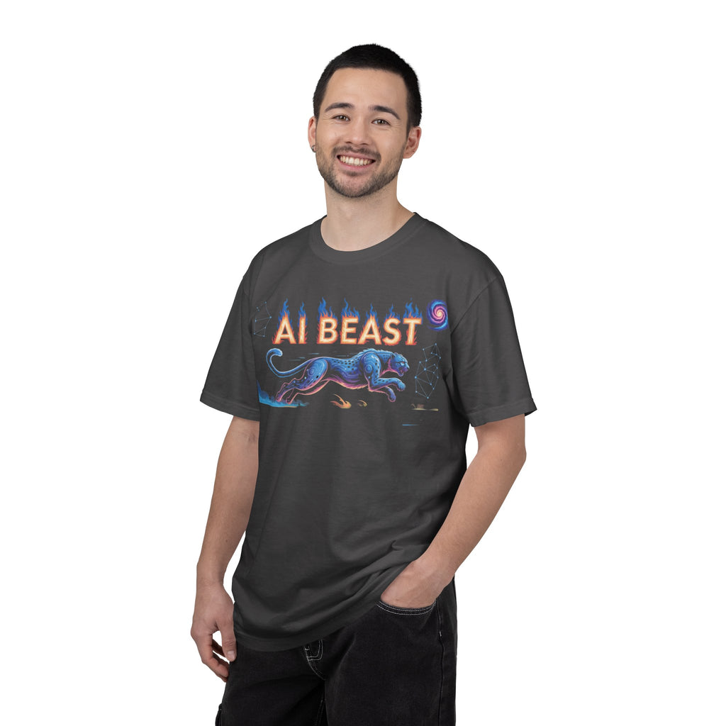 AI BEAST “Digital Predator” Unisex Garment-Dyed T-shirt