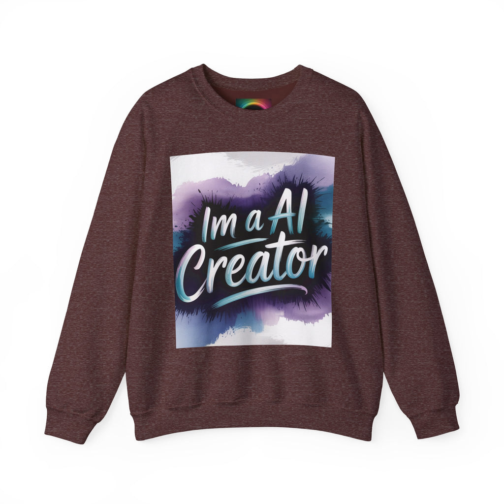 I’m a AI Creator "DIGITAL BRUSHSTROKE" Unisex Garment-Dyed Sweatshirt