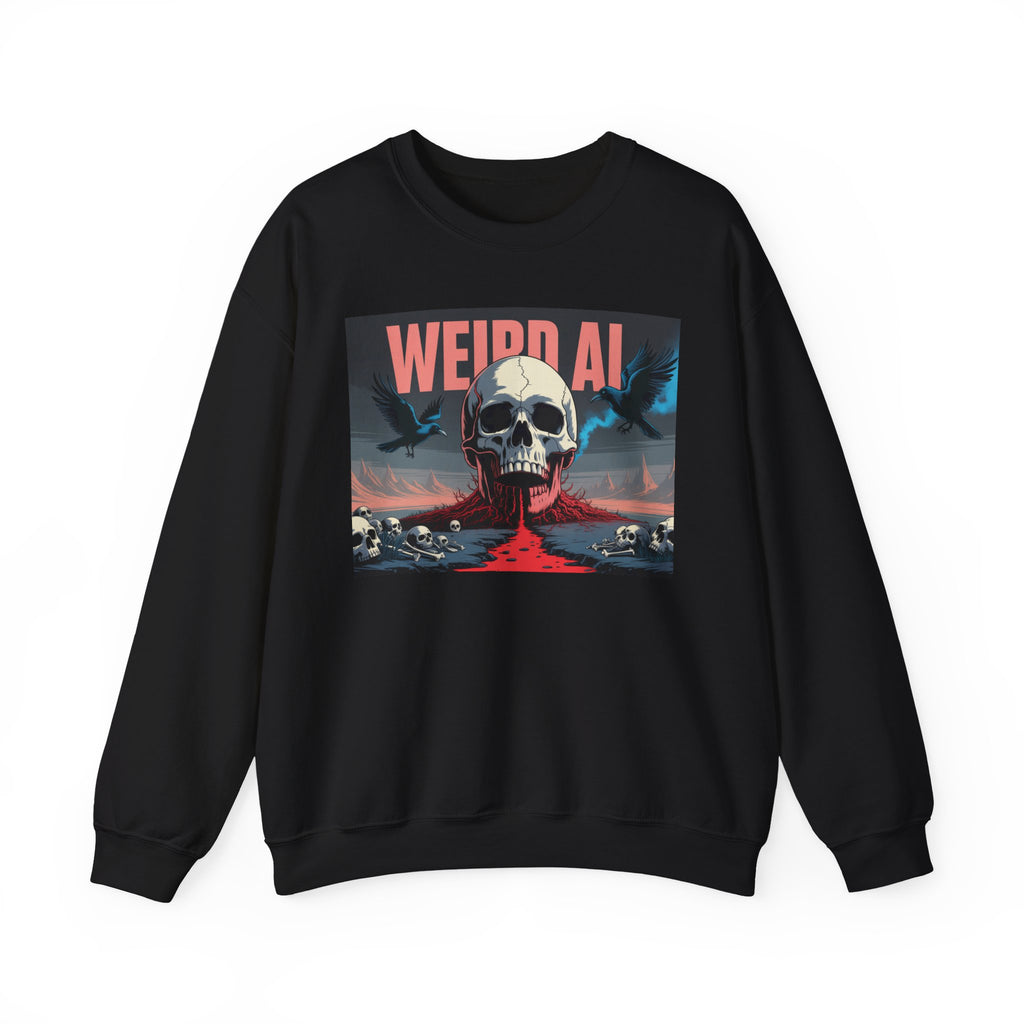 Weird AI  "Skeleton Volcano Edition” Unisex Heavy Blend™ Crewneck Sweatshirt
