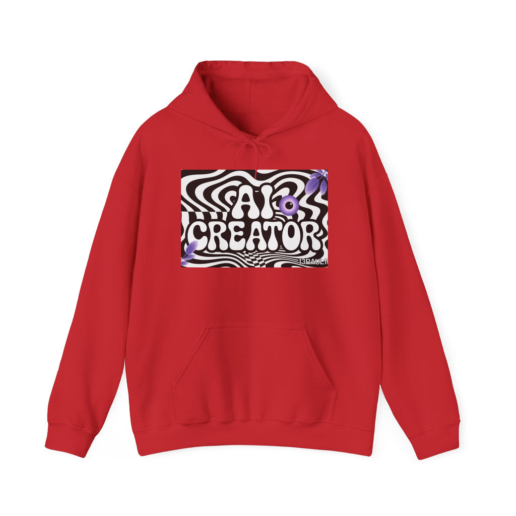 AI Creator  "Optic Loop" Unisex Heavy Blend™ Hooded Sweatshirt