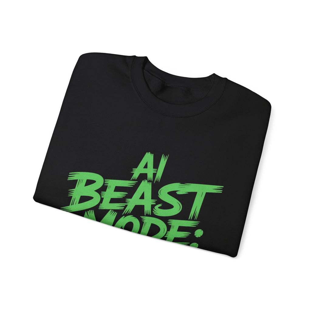 AI BEAST MODE: ON “DIGITAL HULK ENERGY” Unisex Heavy Blend™ Crewneck Sweatshirt