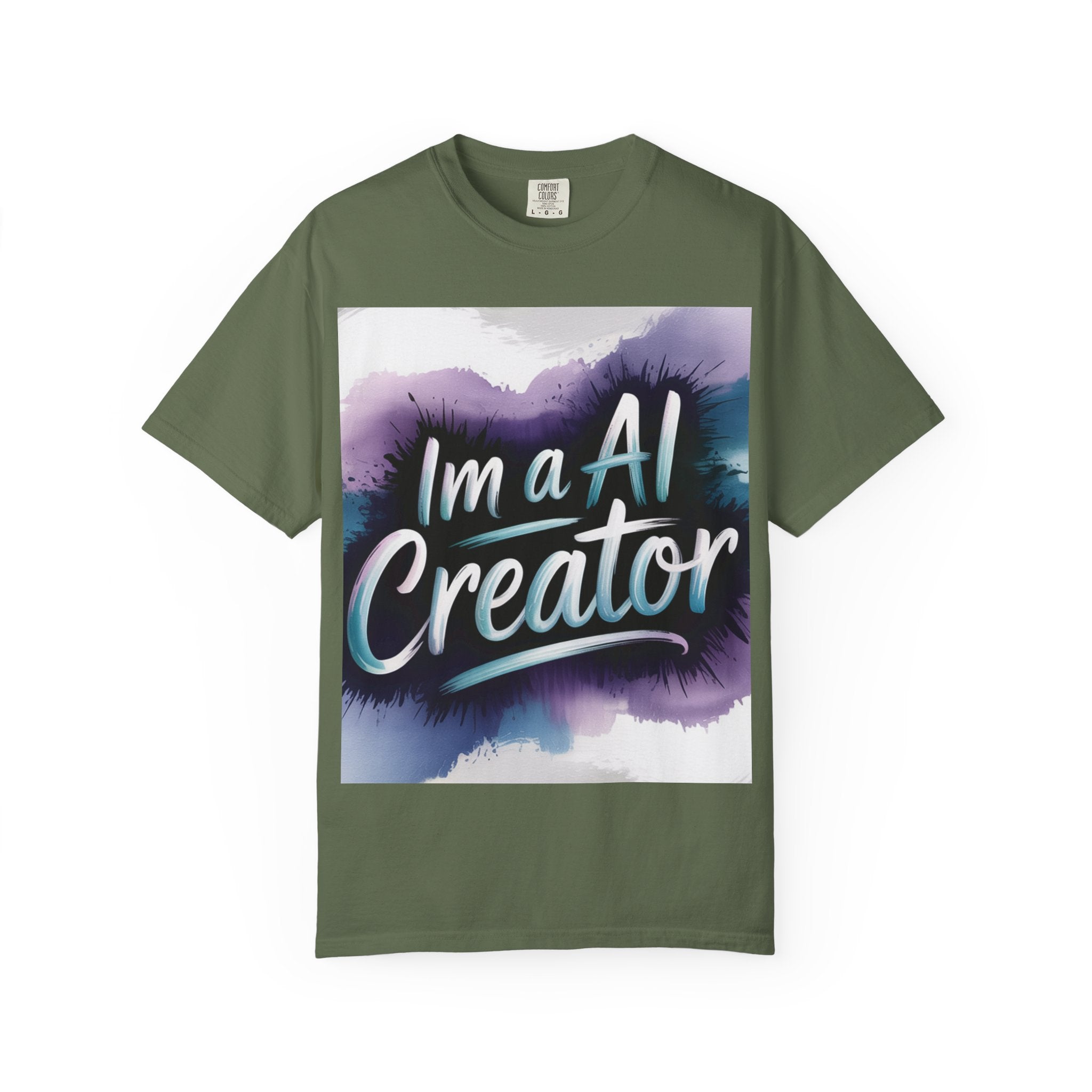I’m a AI Creator “DIGITAL BRUSHSTROKE” Unisex Garment-Dyed T-shirt -