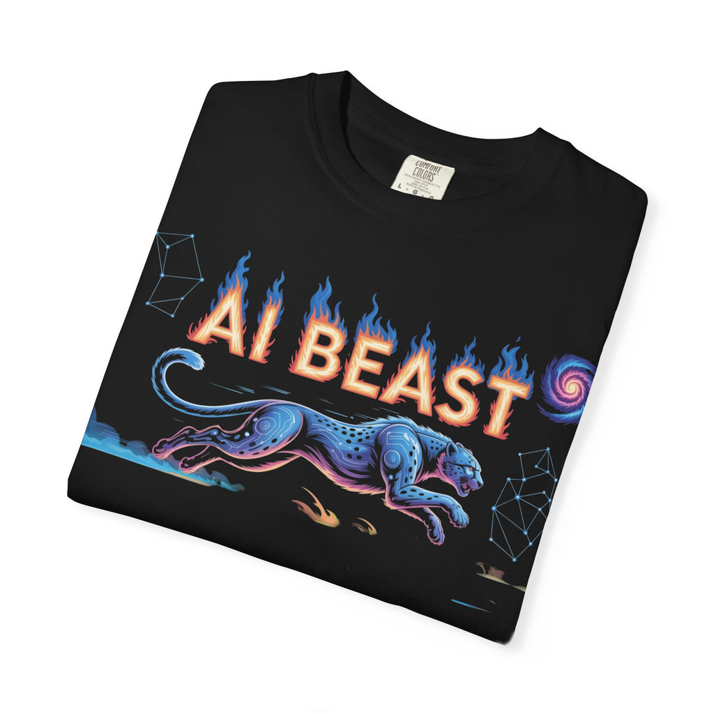 AI BEAST “Digital Predator” Unisex Garment-Dyed T-shirt