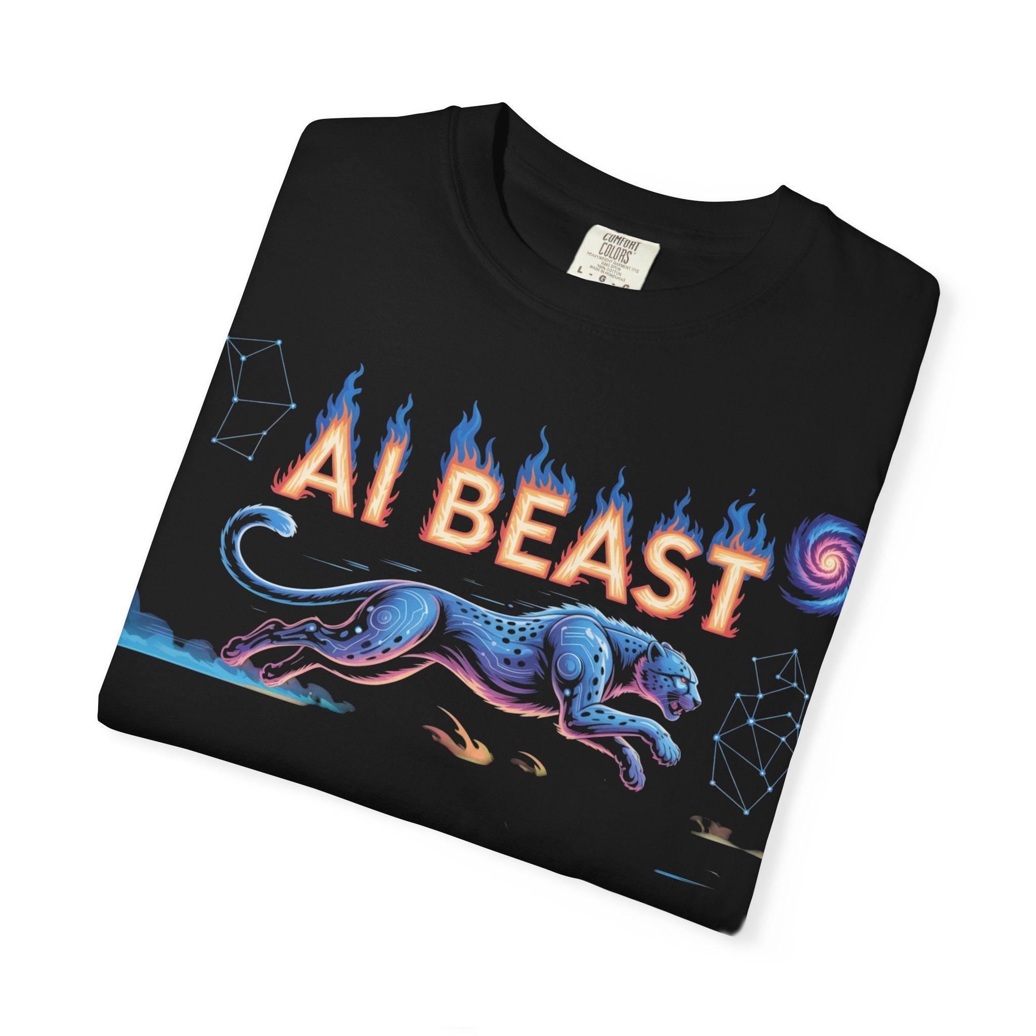 AI BEAST “Digital Predator” Unisex Garment-Dyed T-shirt