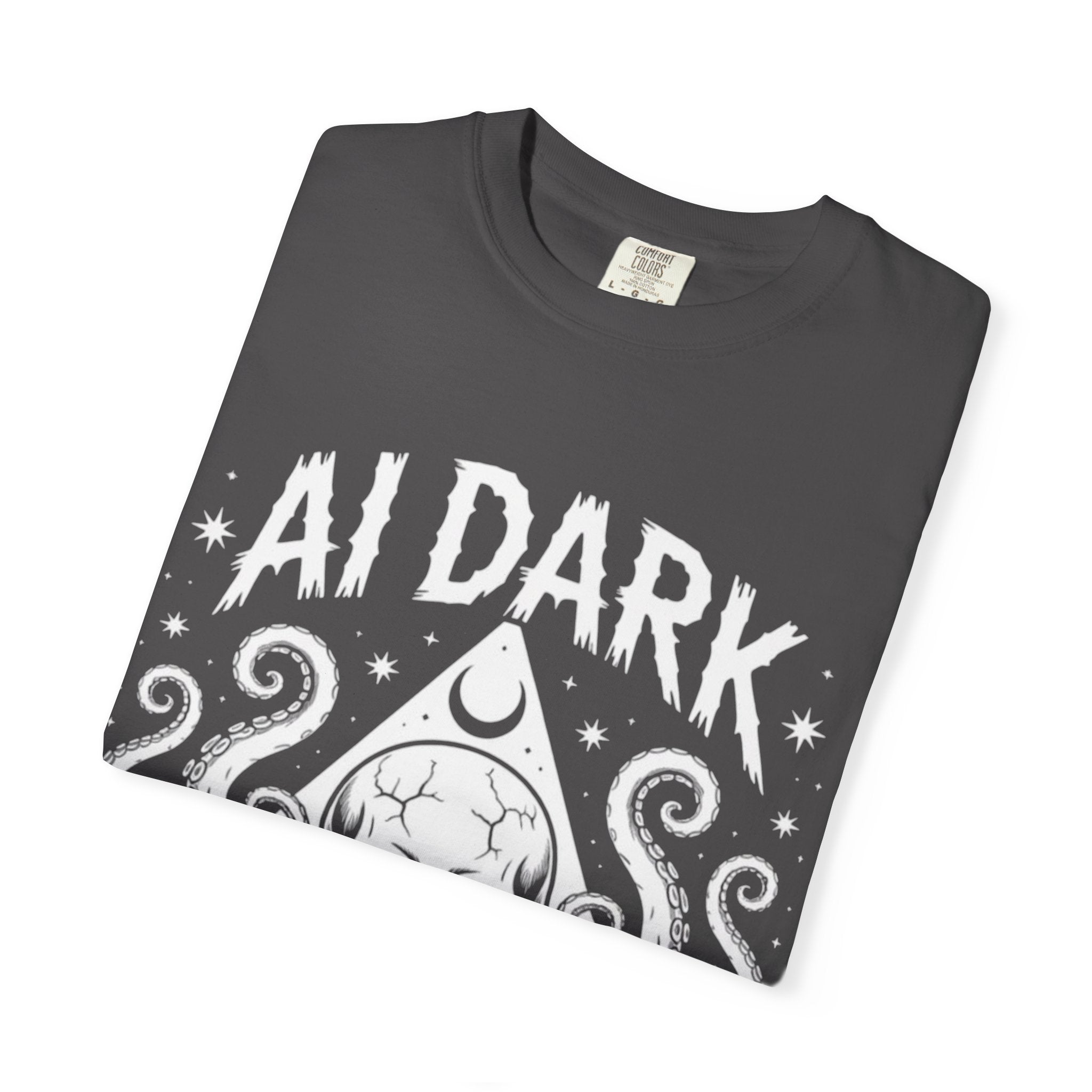 AI Dark  "Nightmare Network"  Unisex Garment-Dyed T-shirt