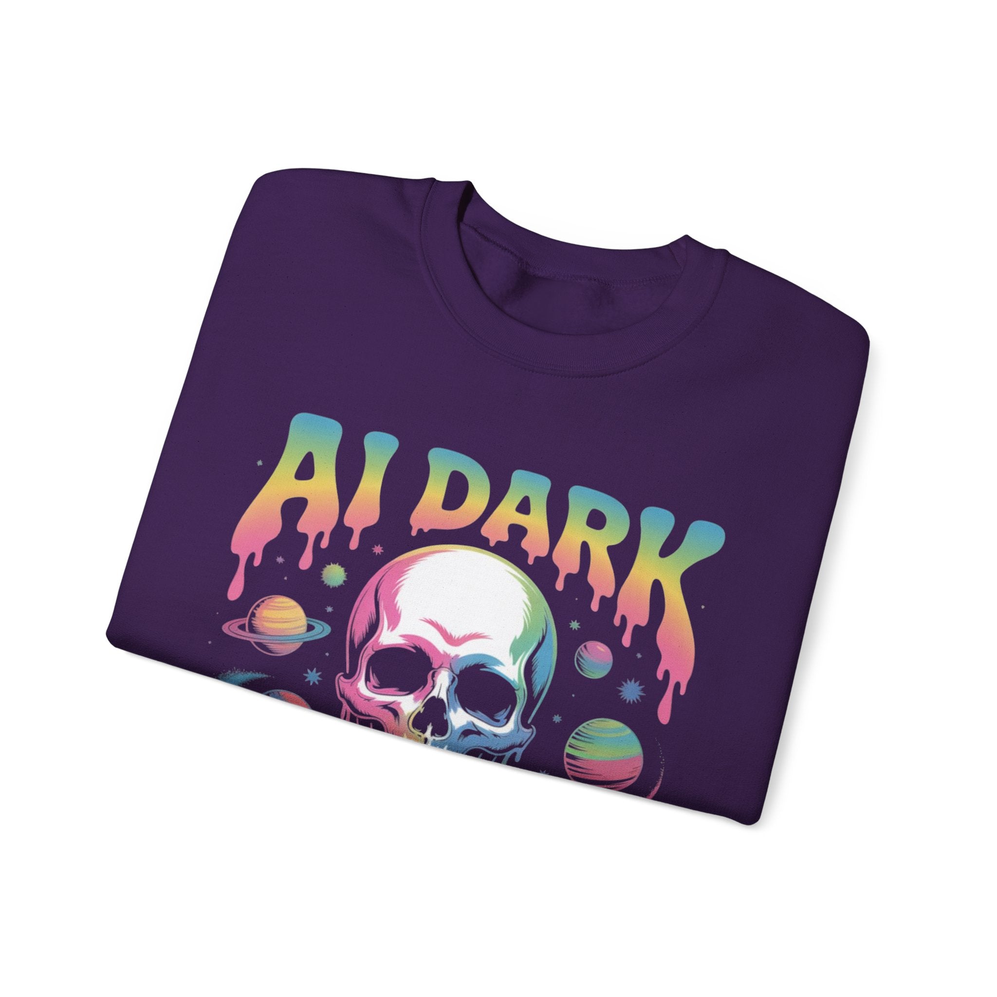 AI DARK “Death of Data” Unisex Heavy Blend™ Crewneck Sweatshirt